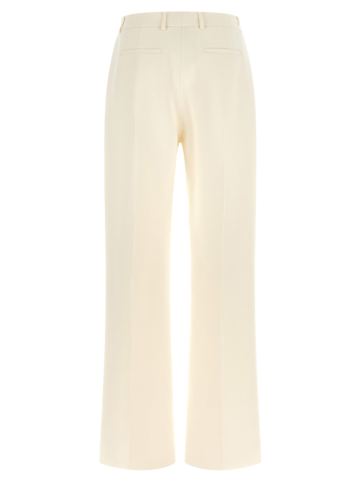 Fendi White Virgin Wool Dress Pants