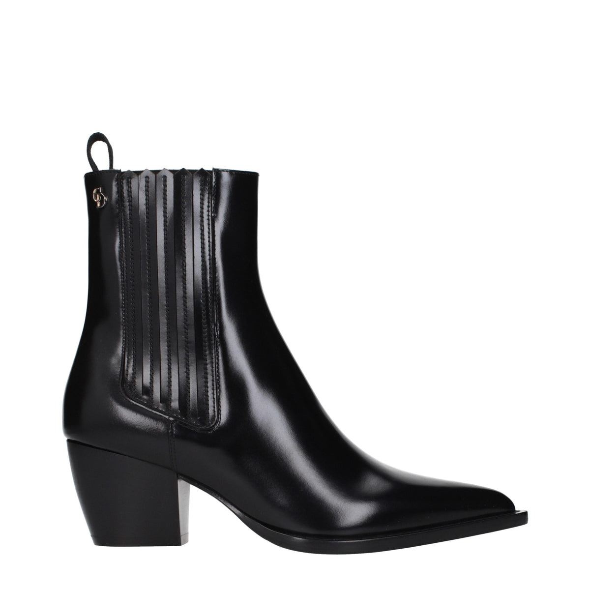 Christian Dior Black Leather Ankle Boots