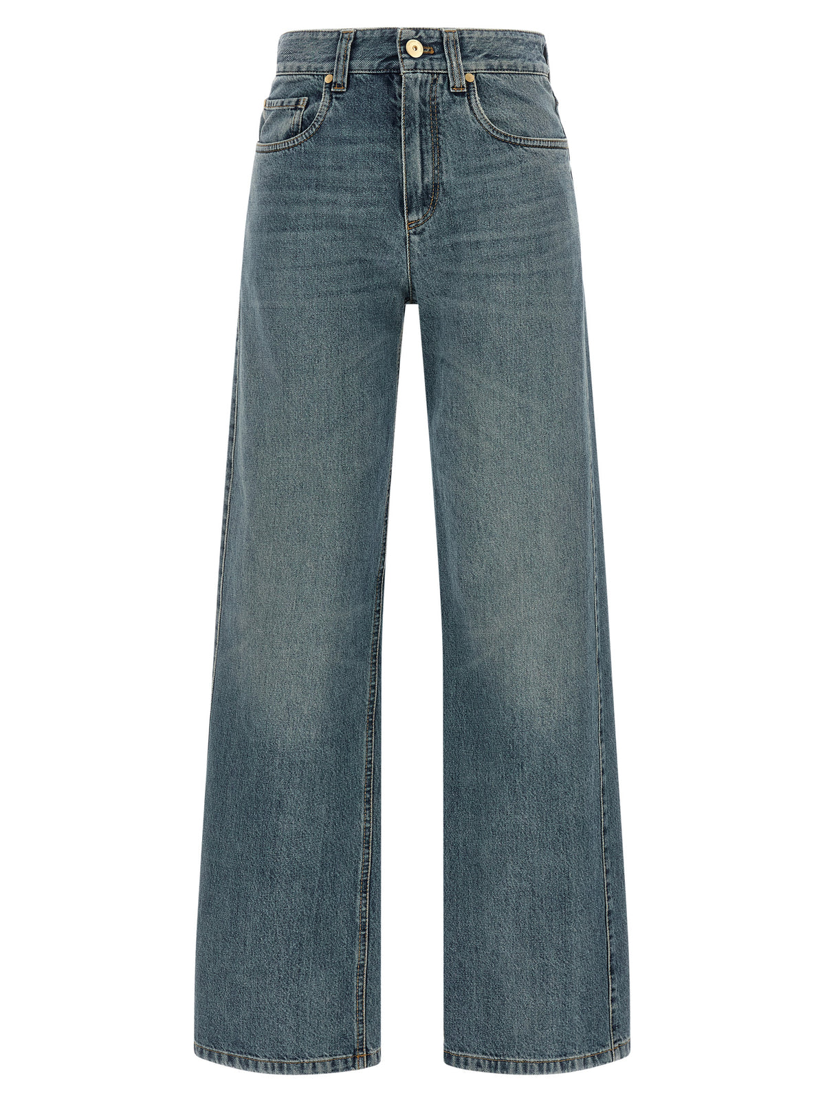 Brunello Cucinelli Blue Cotton Jeans Denim