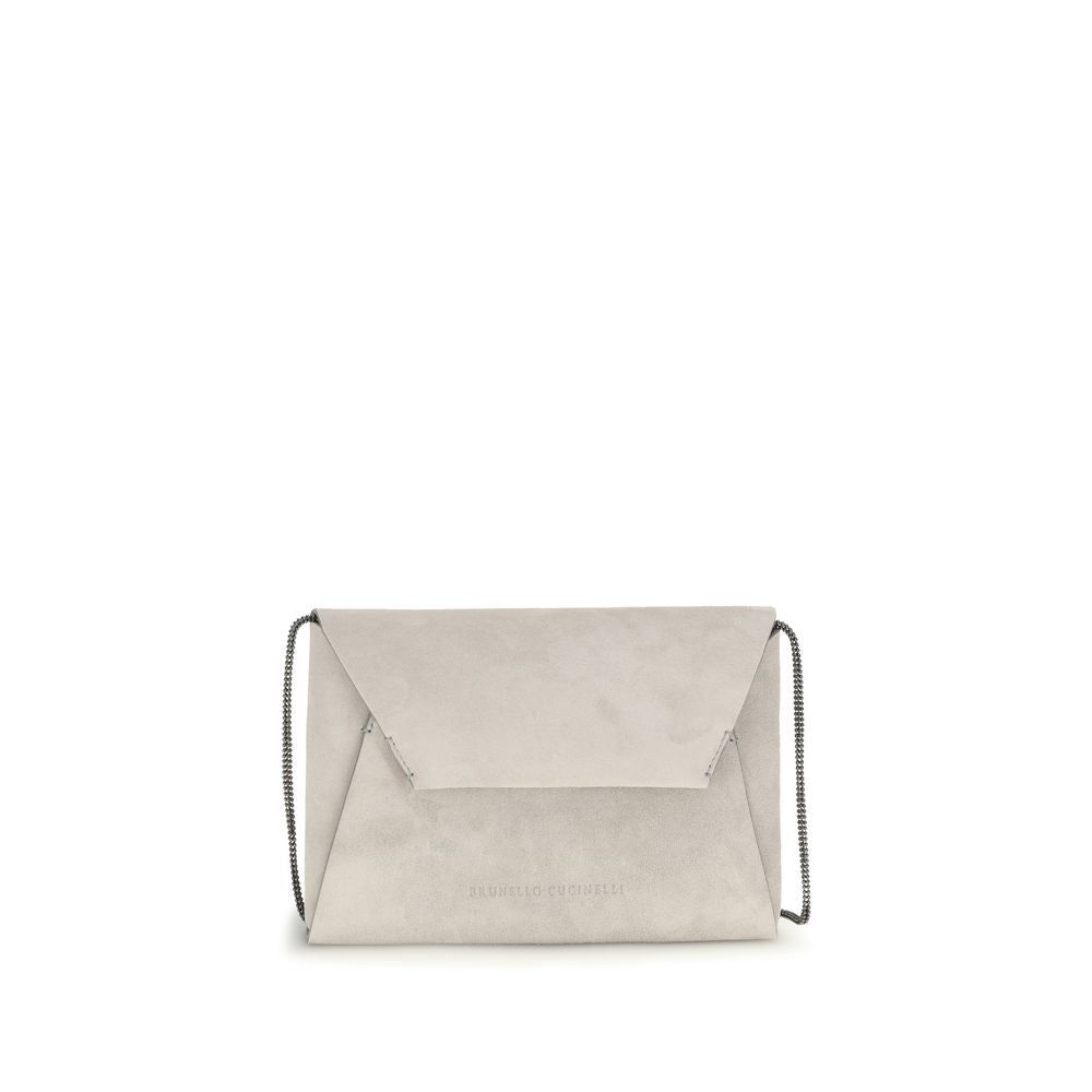 Brunello Cucinelli Gray Shoulder Bags