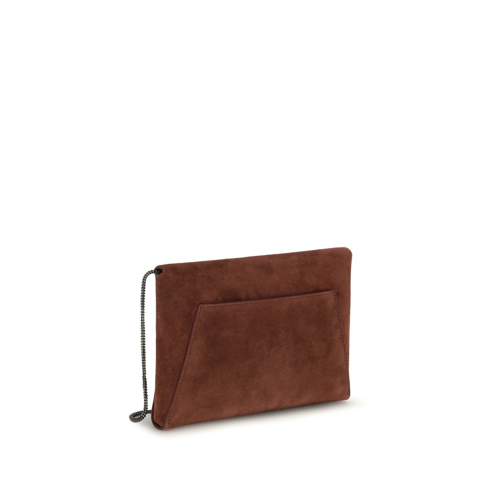 Brunello Cucinelli Bordeaux Shoulder Bags