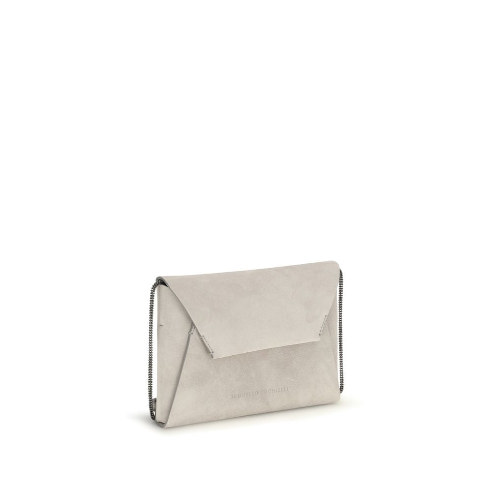 Brunello Cucinelli Gray Shoulder Bags