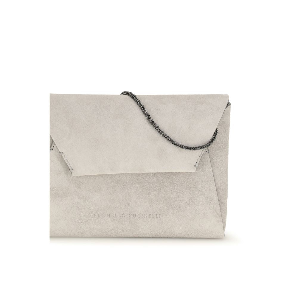 Brunello Cucinelli Gray Shoulder Bags