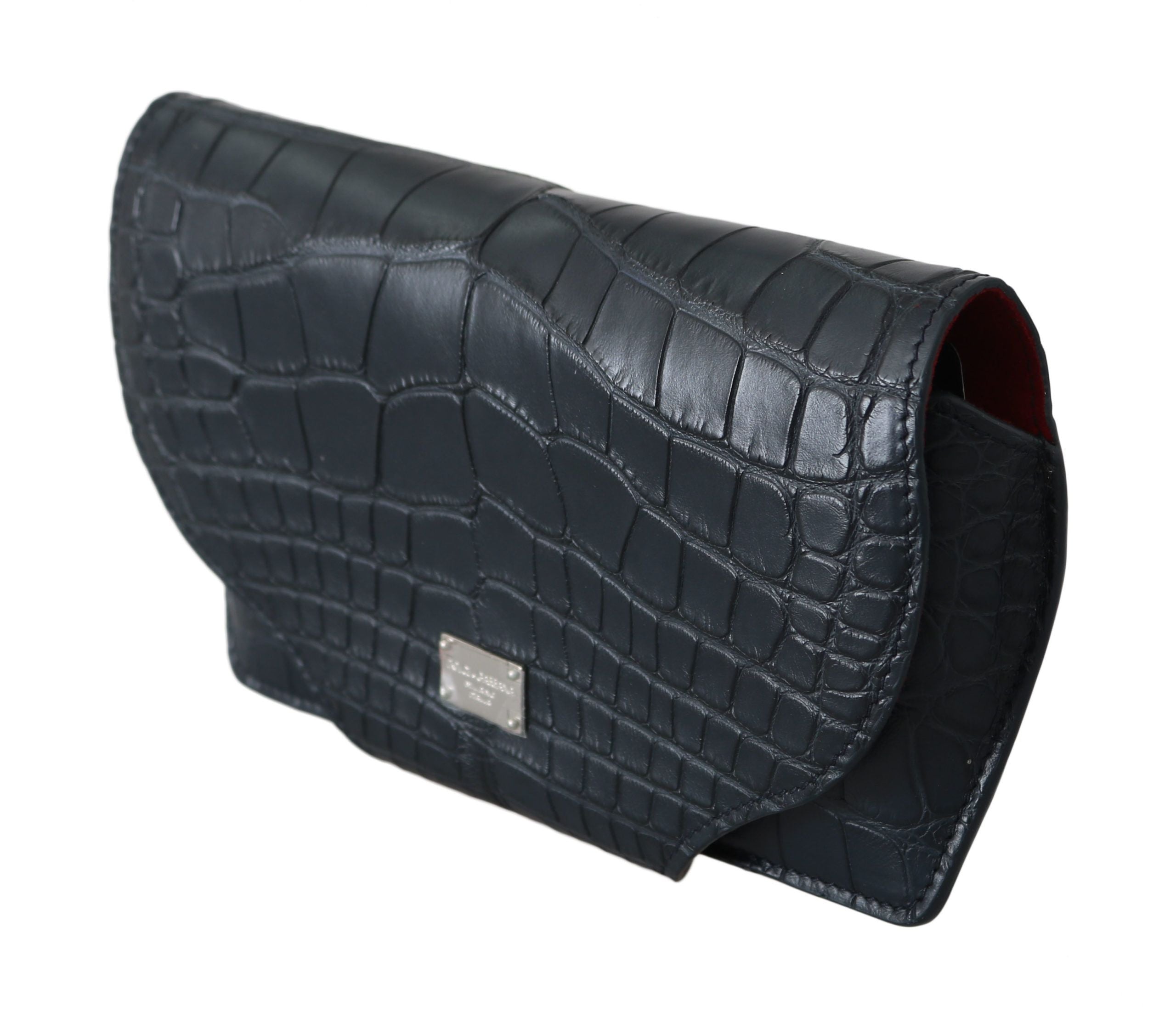Dolce & Gabbana Blue Crocodile Eyewear Sunglasses Case Cover Pouch Dolce & Gabbana