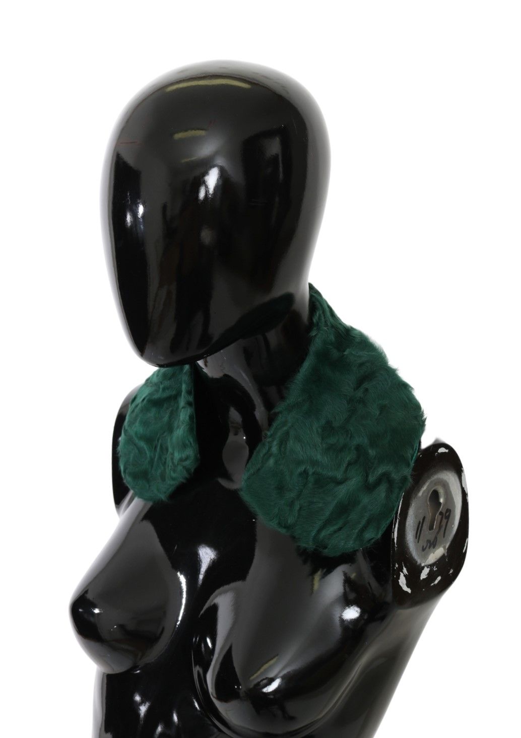 Dolce & Gabbana Green Fur Shoulder Collar Wrap Lambskin Scarf Dolce & Gabbana