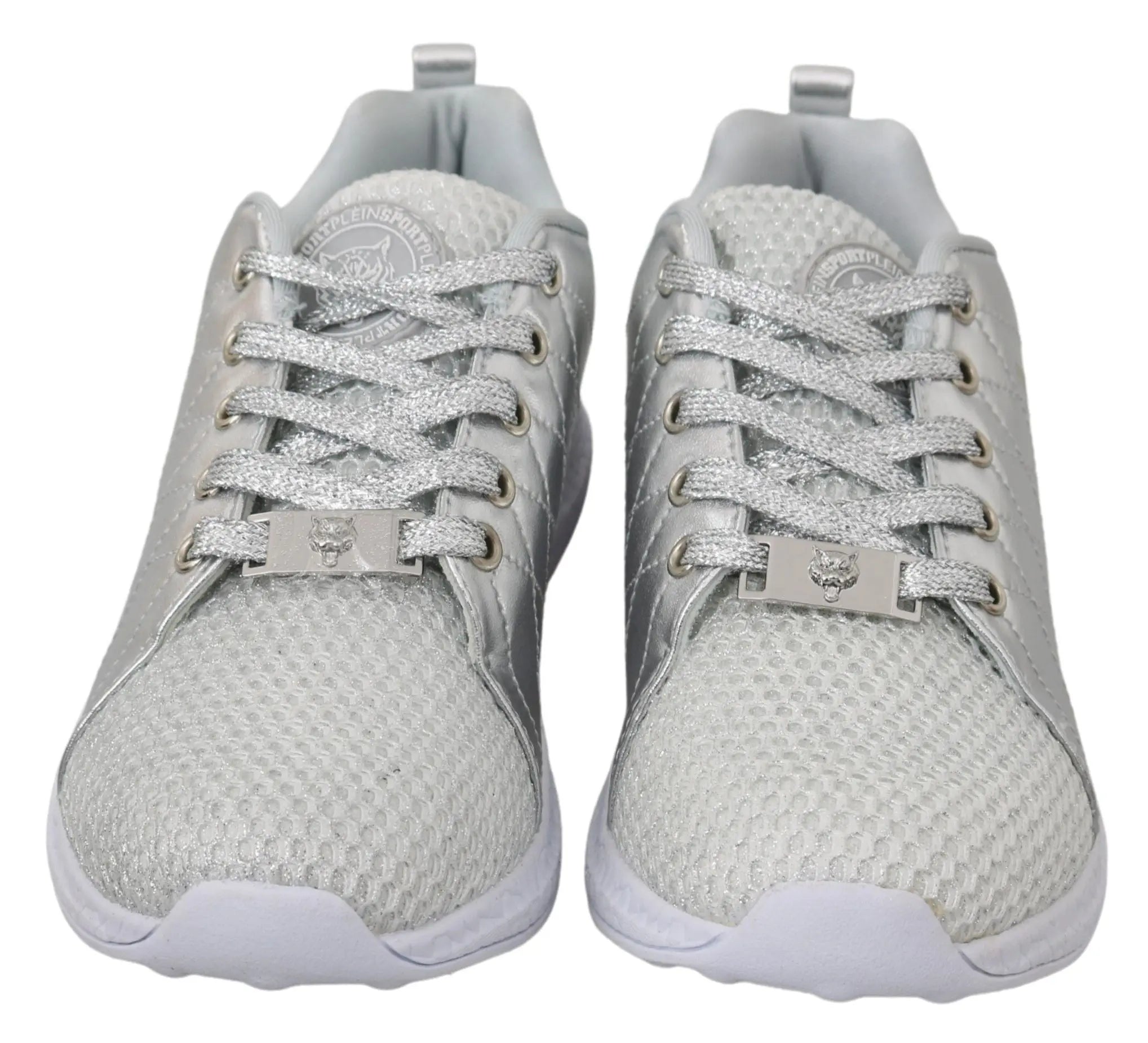 Philipp Plein Gisella Silver Polyester Sneakers Shoes Philipp Plein