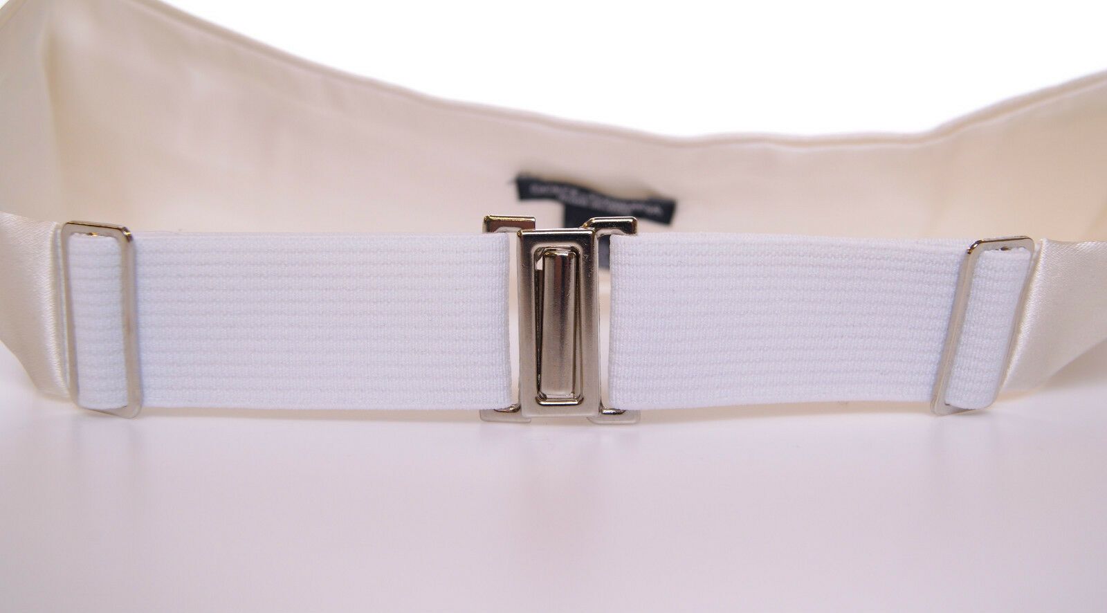 Dolce & Gabbana White Waist Tuxedo Smoking Belt Cummerbund Dolce & Gabbana