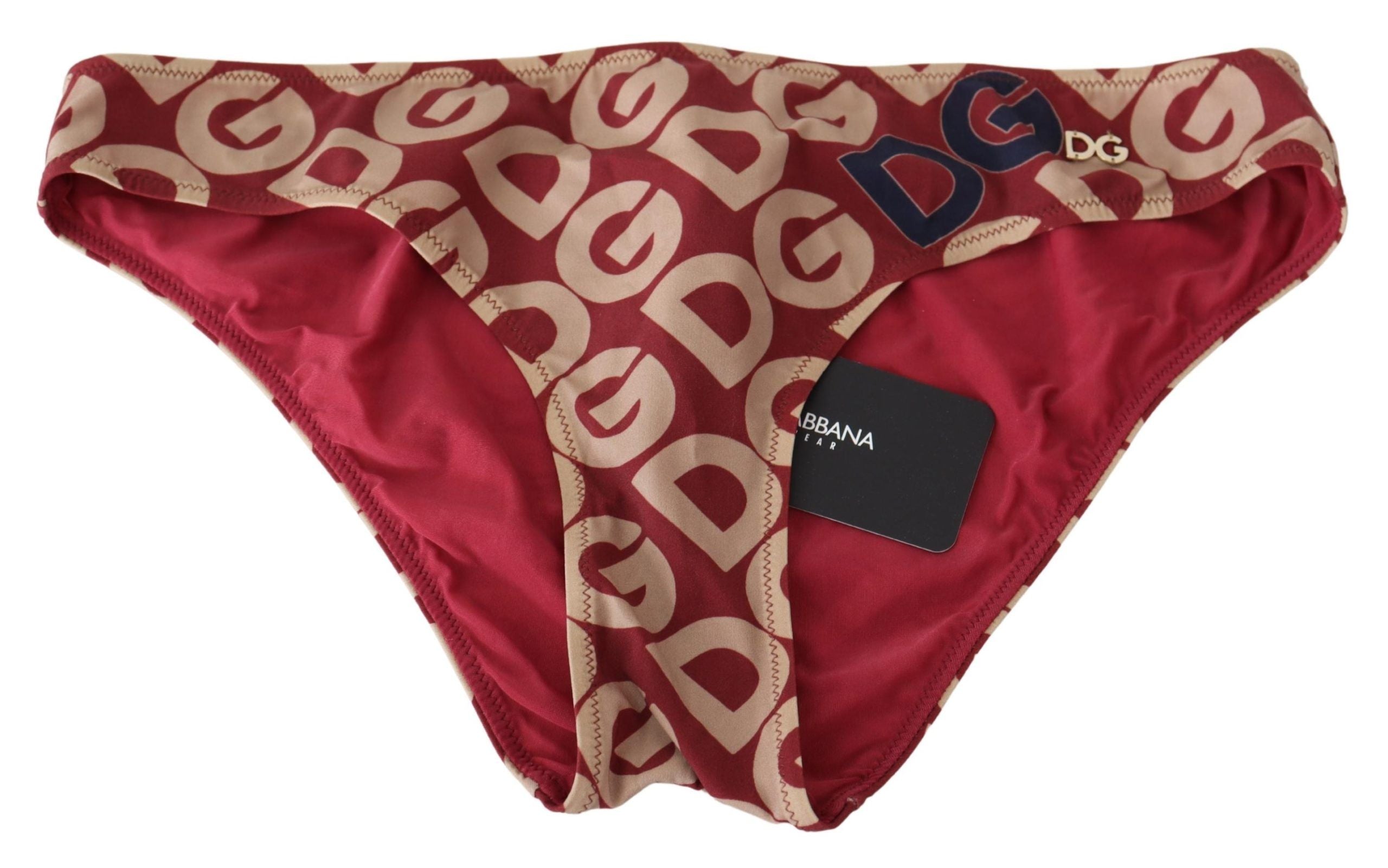 Dolce & Gabbana Multicolor DG Logo Print Bottom Beachwear Bikini Swimsuit Dolce & Gabbana