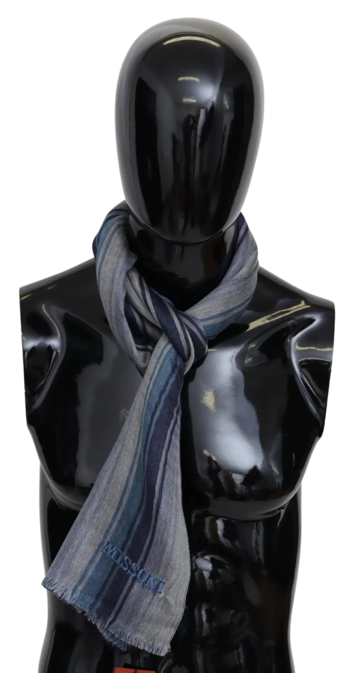 Missoni Multicolor Wool Striped Unisex Neck Wrap Shawl Missoni