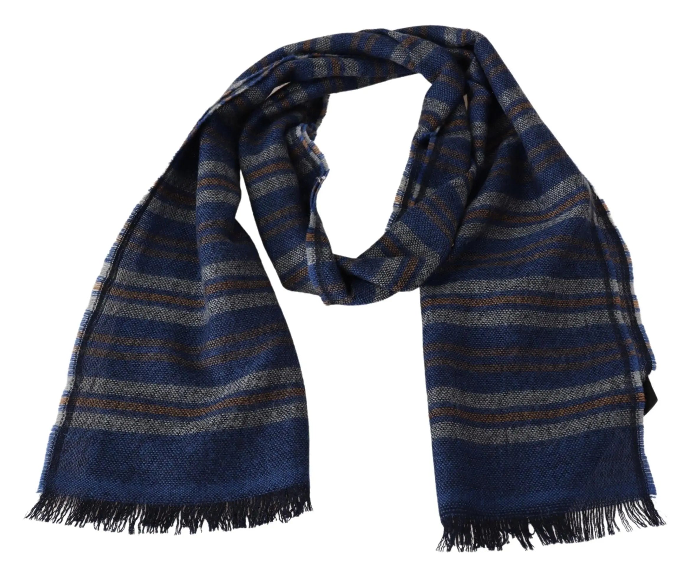 Missoni Multicolor Wool Striped Unisex Neck Wrap Shawl Missoni