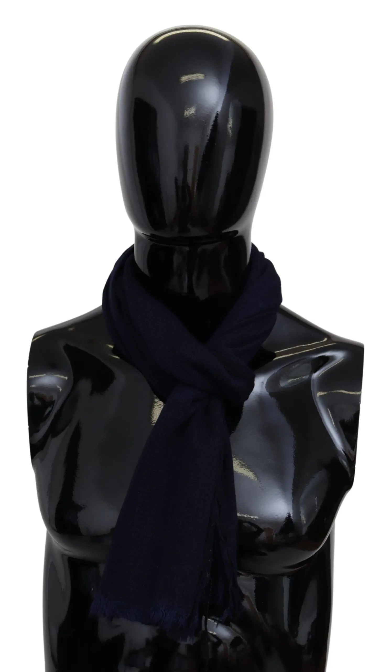 Missoni Blue Wool Knit Unisex Neck Wrap Scarf Missoni