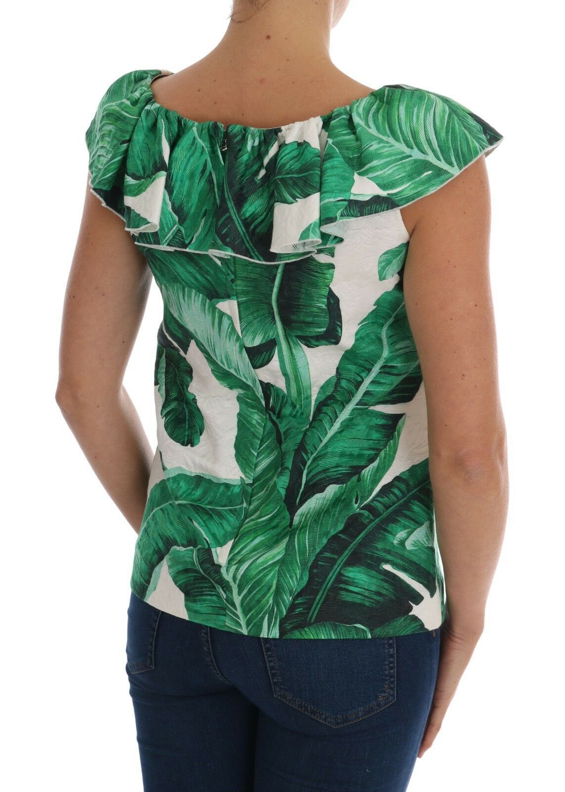Dolce & Gabbana Pineapple Banana Sequins Blouse T-shirt Dolce & Gabbana