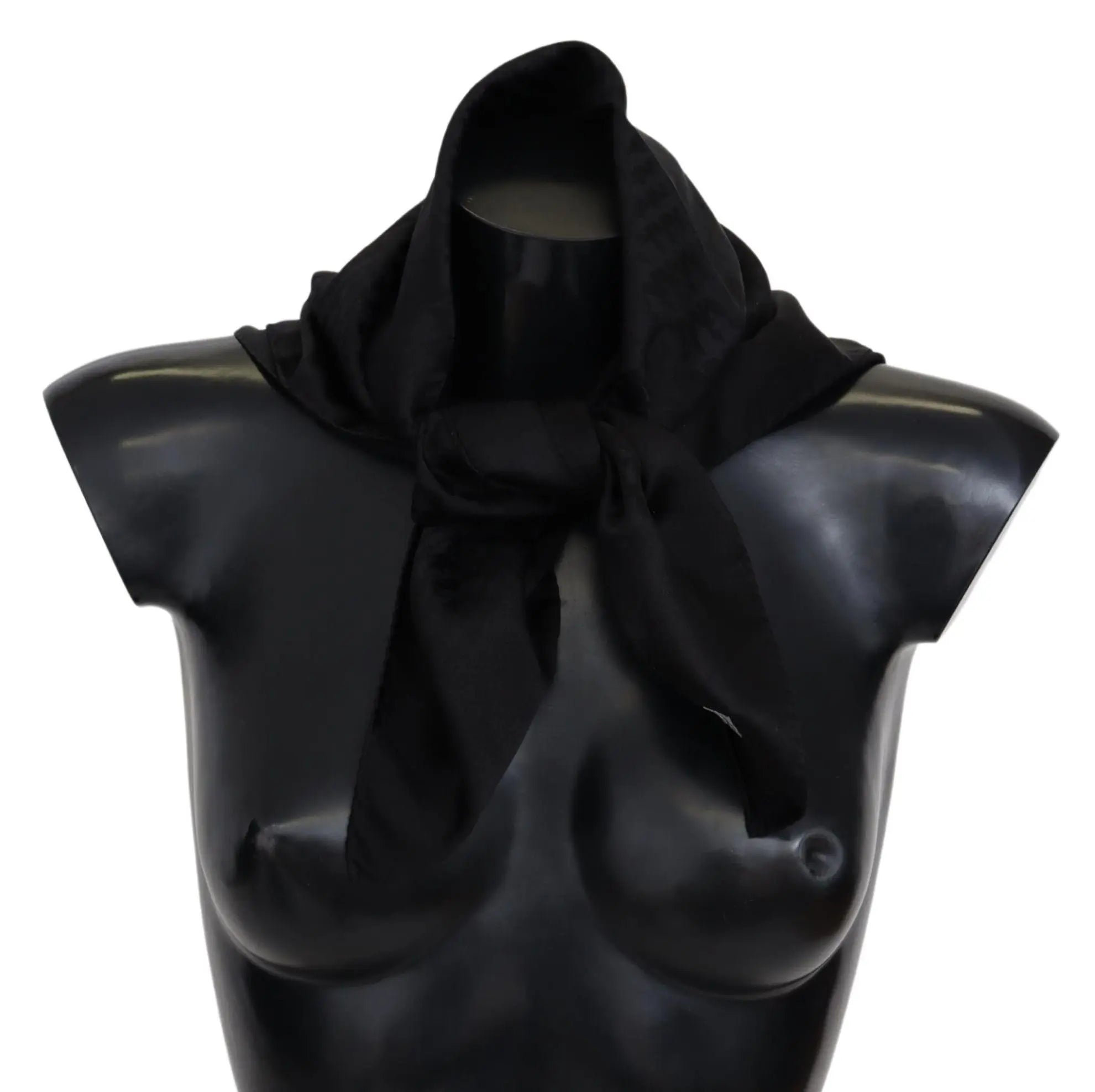 Missoni Black Wool Knit Unisex Neck Wrap Shawl Scarf Missoni