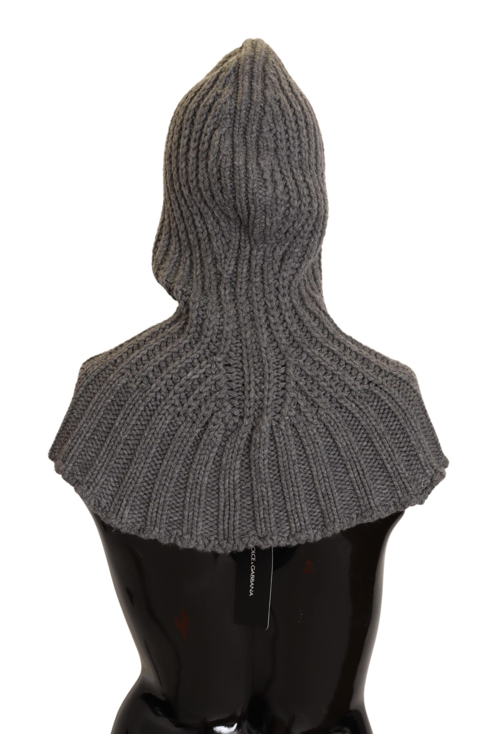 Dolce & Gabbana Gray 100% Cashmere Knitted Wrap One Size Scarf Dolce & Gabbana