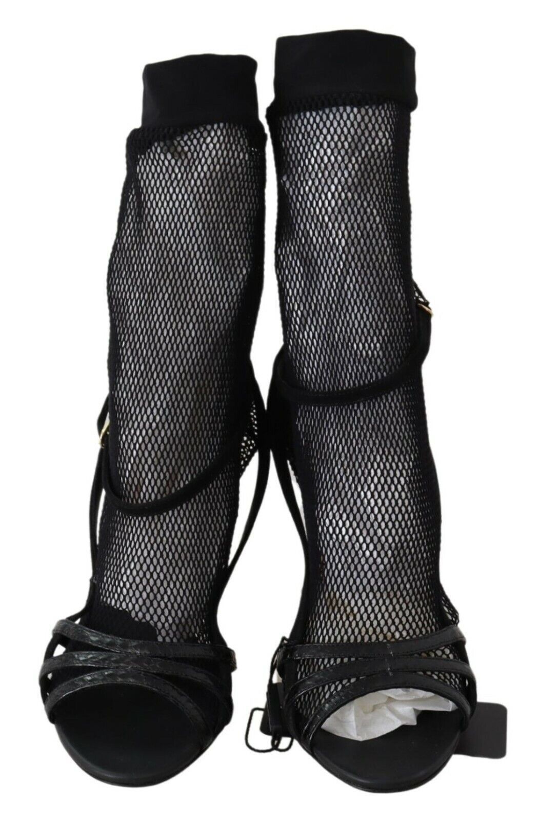 Dolce & Gabbana Black Suede Short Boots Sandals Shoes Dolce & Gabbana