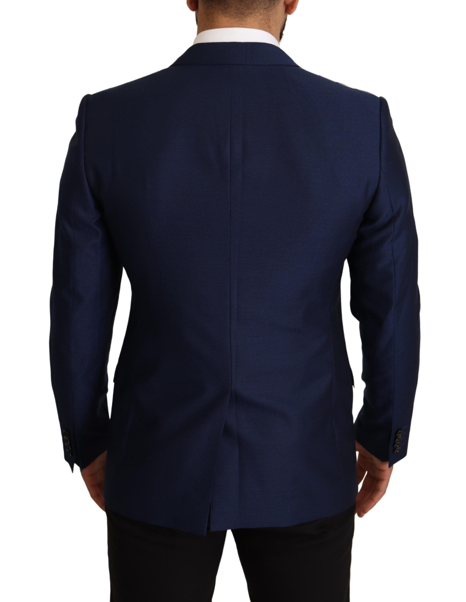 Dolce & Gabbana Navy Blue Slim Fit Jacket MARTINI Blazer Dolce & Gabbana