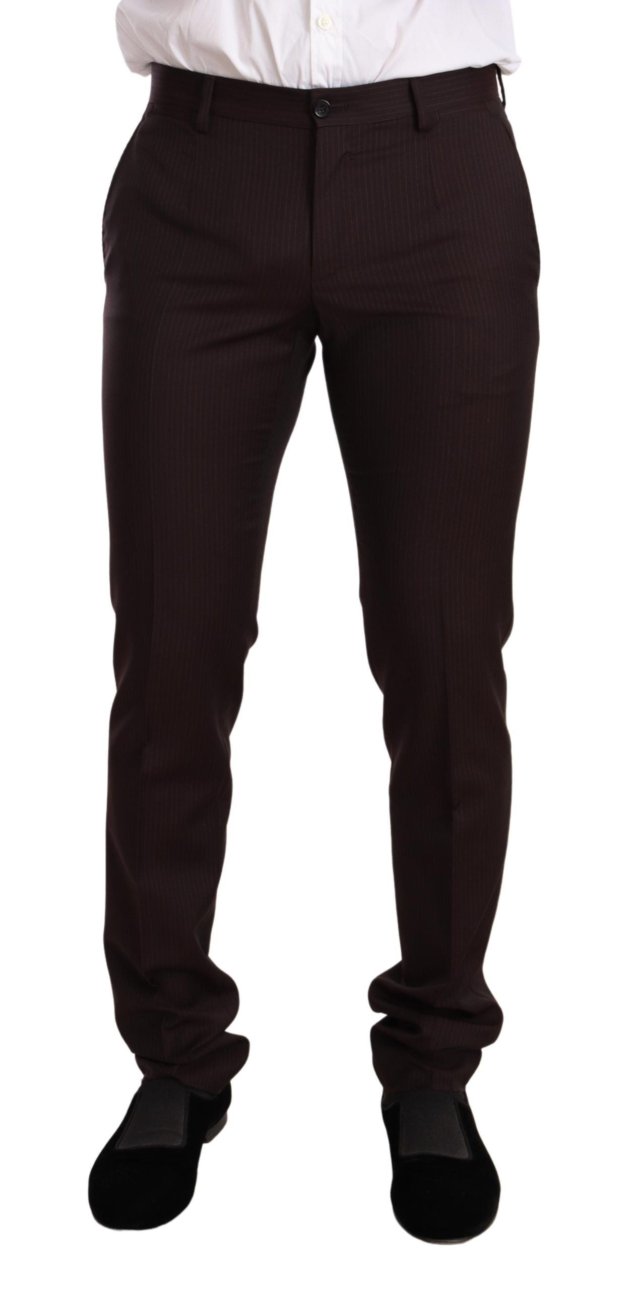 Dolce & Gabbana Bordeaux Wool MARTINI Slim Fit Suit Dolce & Gabbana