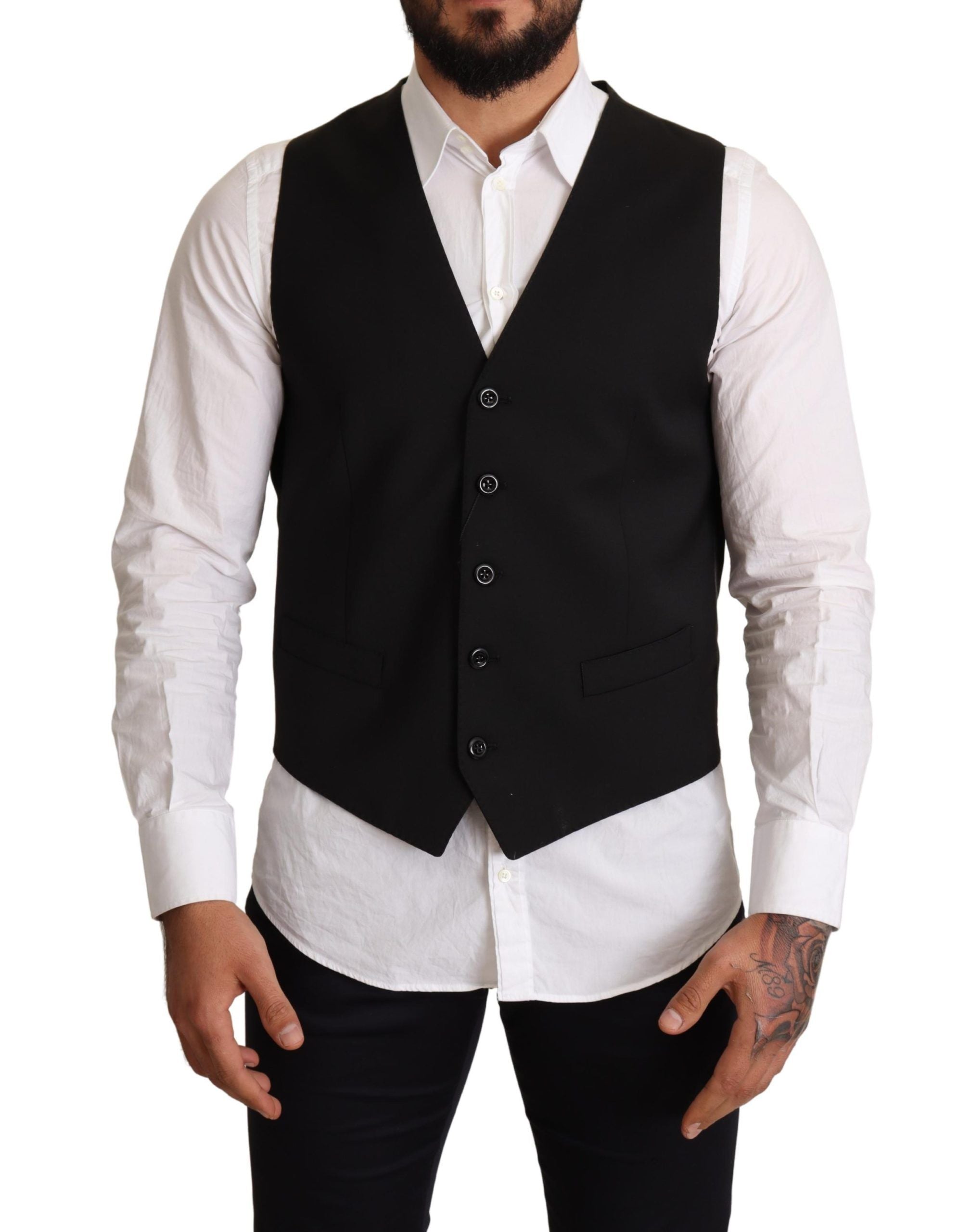 Dolce & Gabbana Black Formal dress Vest Dolce & Gabbana