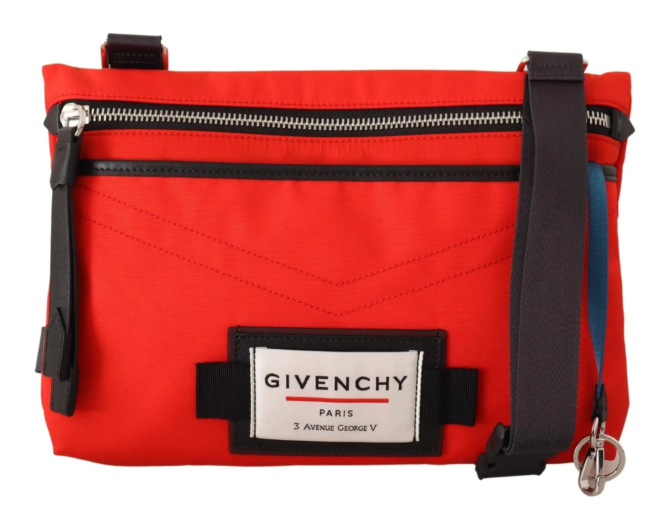 Givenchy Red Polyamide Downtown Flat Crossbody Bag Givenchy