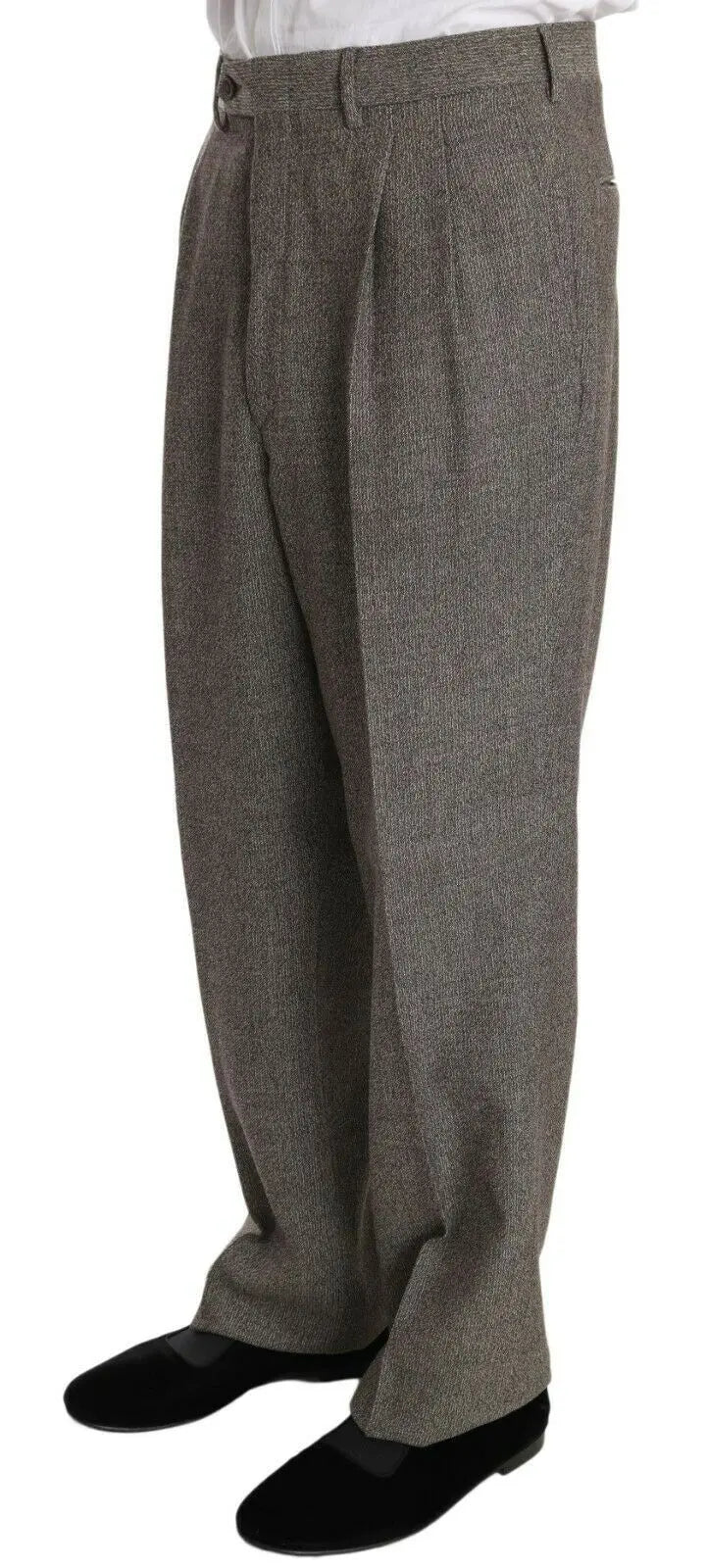 Fendi Brown Wool Regular Single  Breasted Suit Fendi