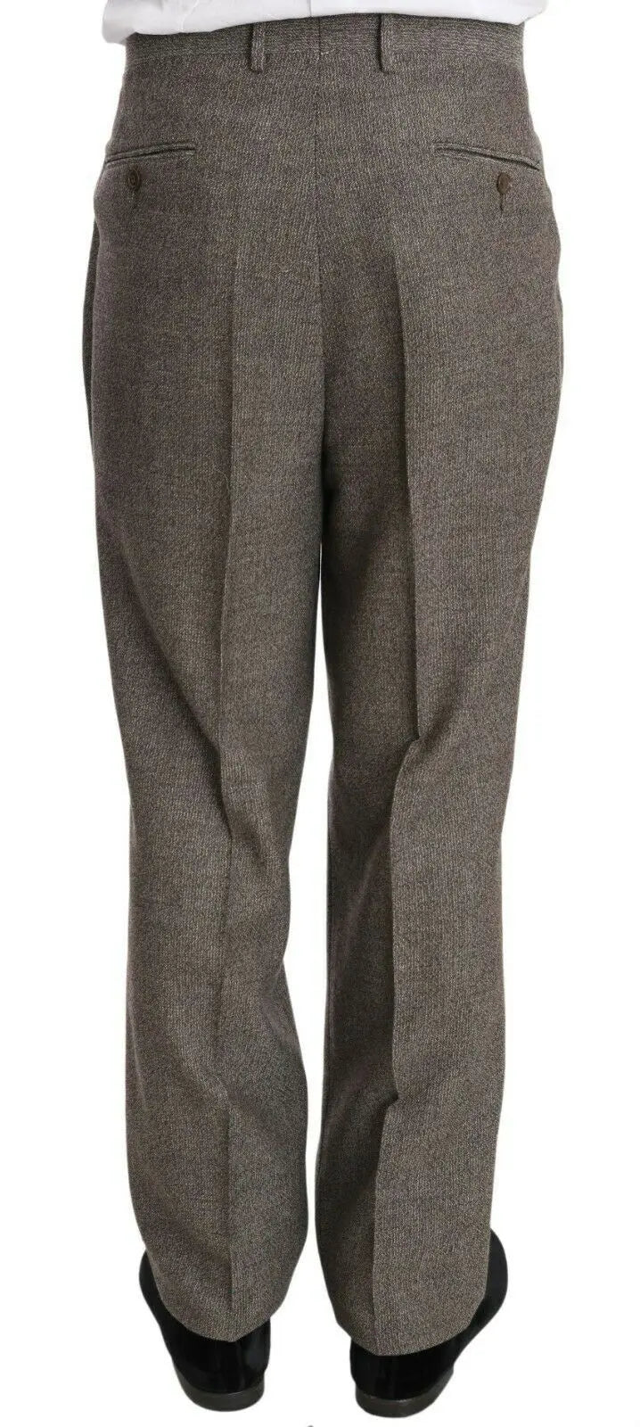 Fendi Brown Wool Regular Single  Breasted Suit Fendi