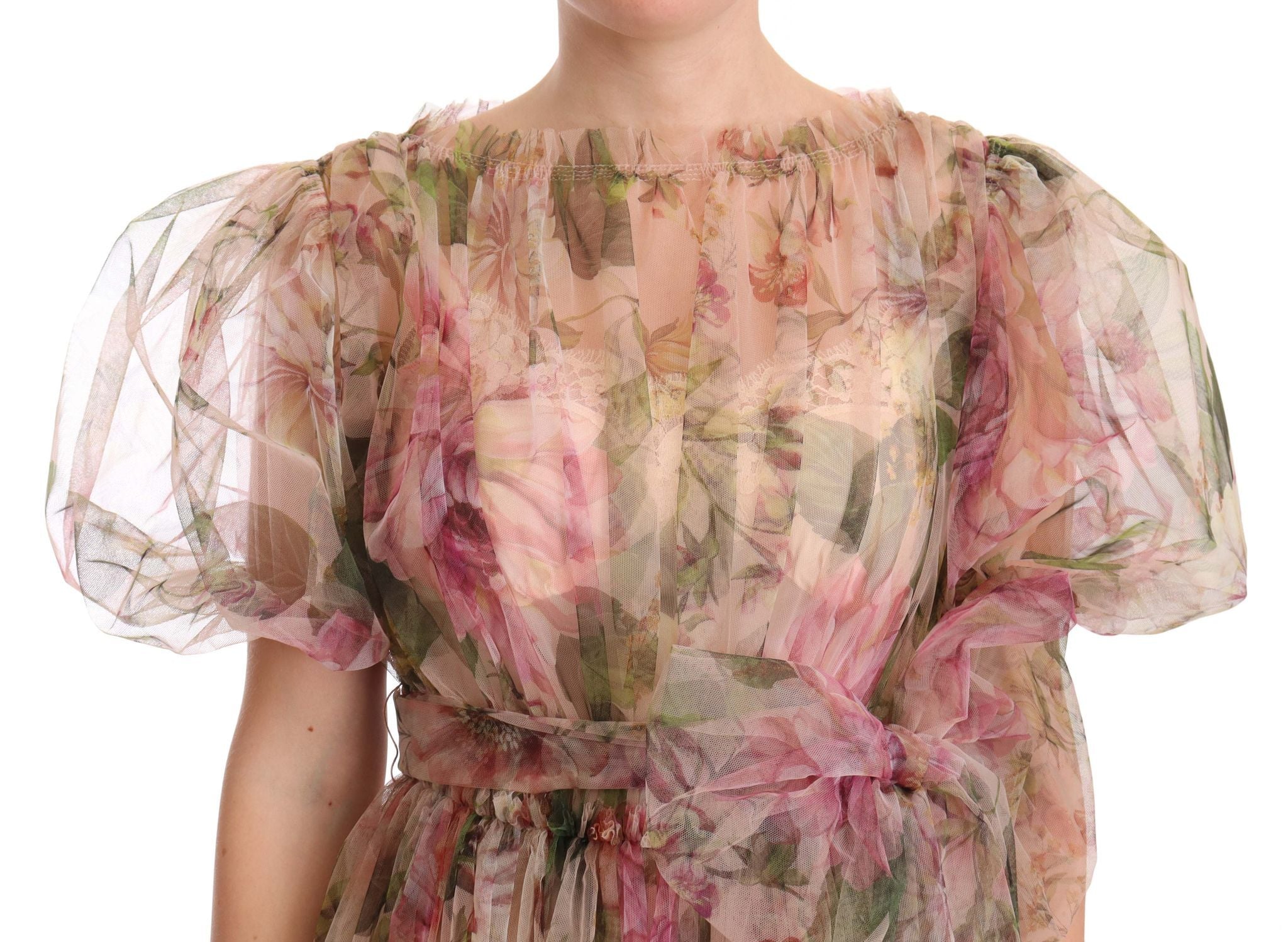 Dolce & Gabbana Multicolor Floral Print Long Maxi Gown Dress Dolce & Gabbana