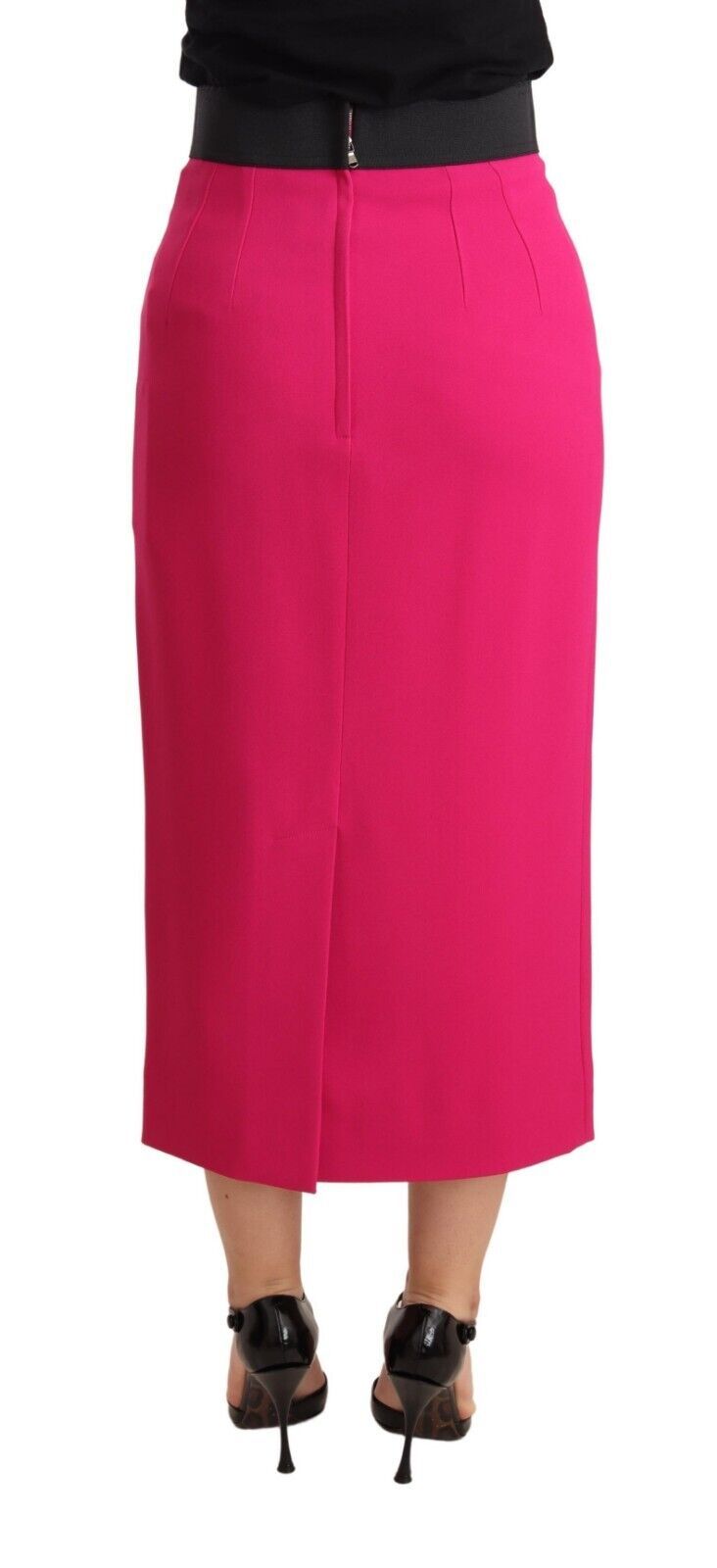 Dolce & Gabbana Pink High Waist Stretch Pencil Straight Skirt Dolce & Gabbana