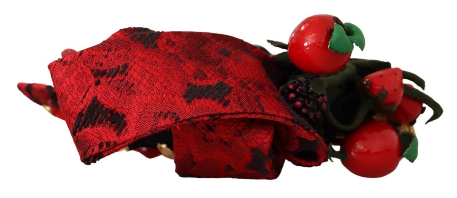 Dolce & Gabbana Red Tiara Berry Fruit Crystal Bow Hair Diadem Headband Dolce & Gabbana