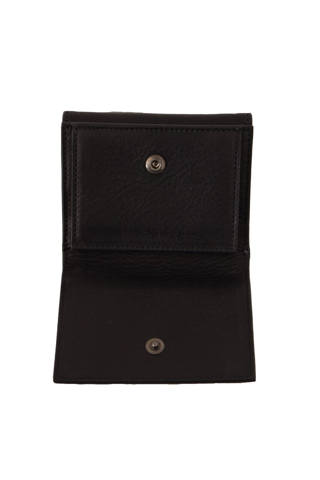 Dolce & Gabbana Black Leather Trifold Purse Belt Multi Kit Wallet Dolce & Gabbana