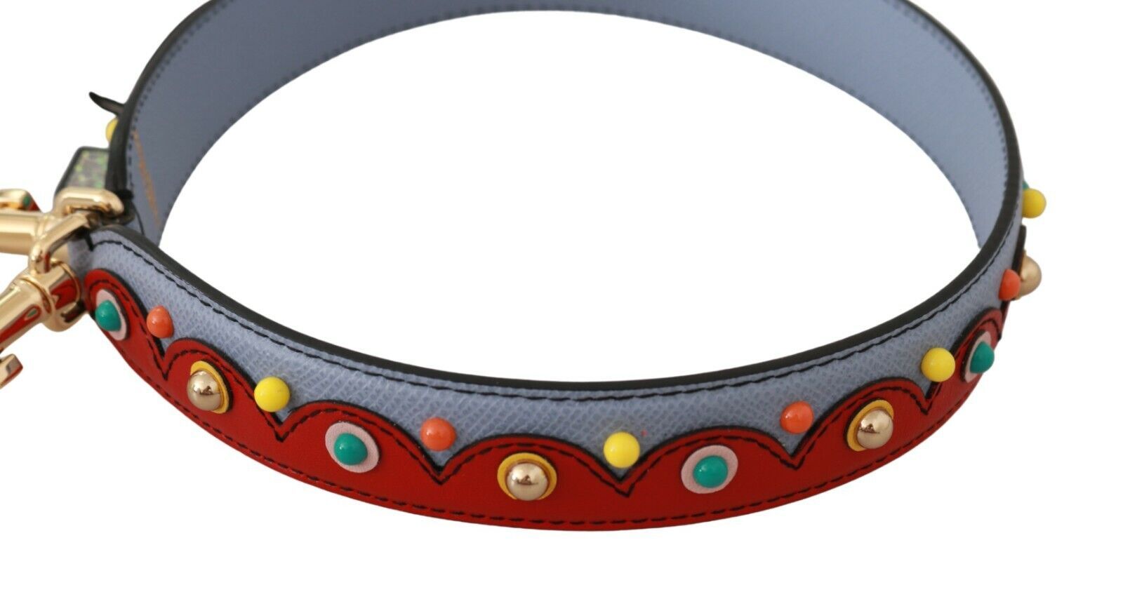 Dolce & Gabbana Blue and red Shoulder Strap Leather Blue Handbag Accessory Dolce & Gabbana