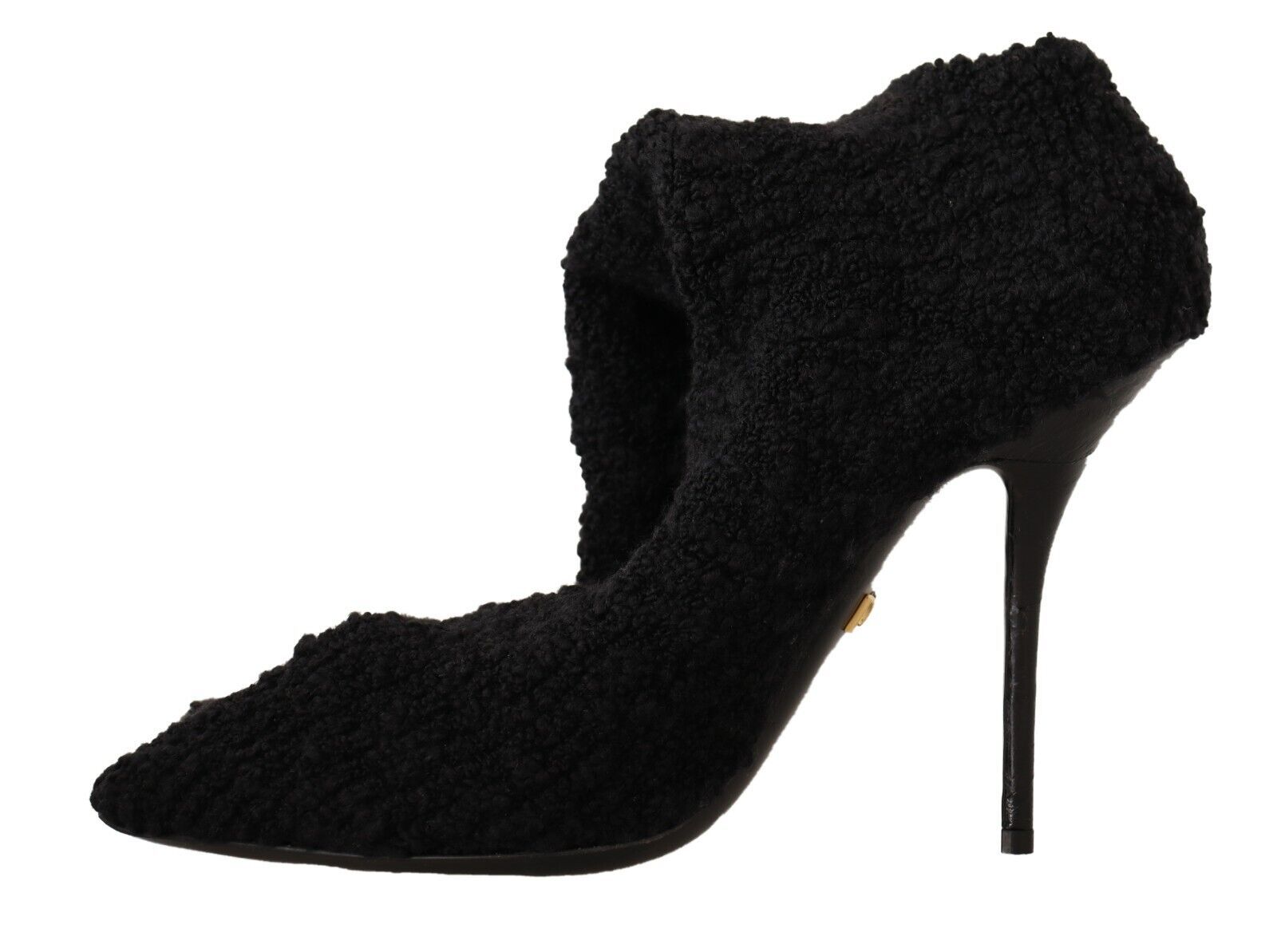 Dolce & Gabbana Black Stretch Socks Knee High Booties Shoes Dolce & Gabbana