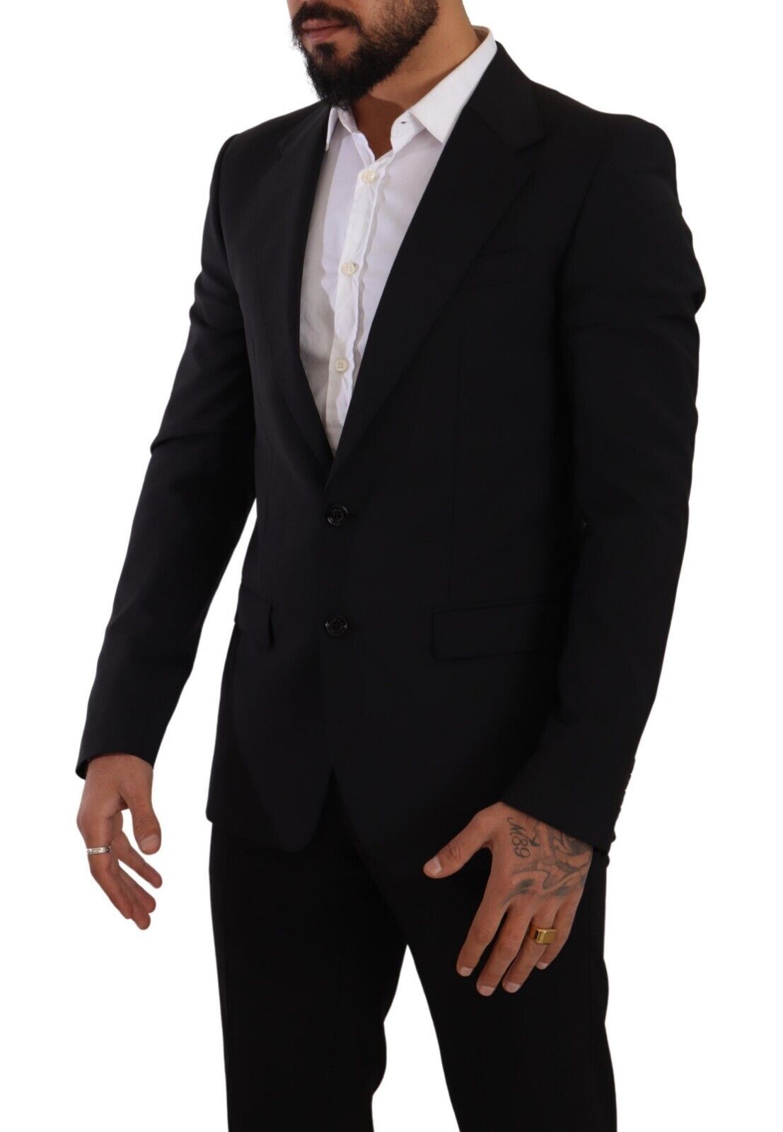 Dolce & Gabbana Black Slim Fit Vest 2 Button MARTINI Blazer Dolce & Gabbana