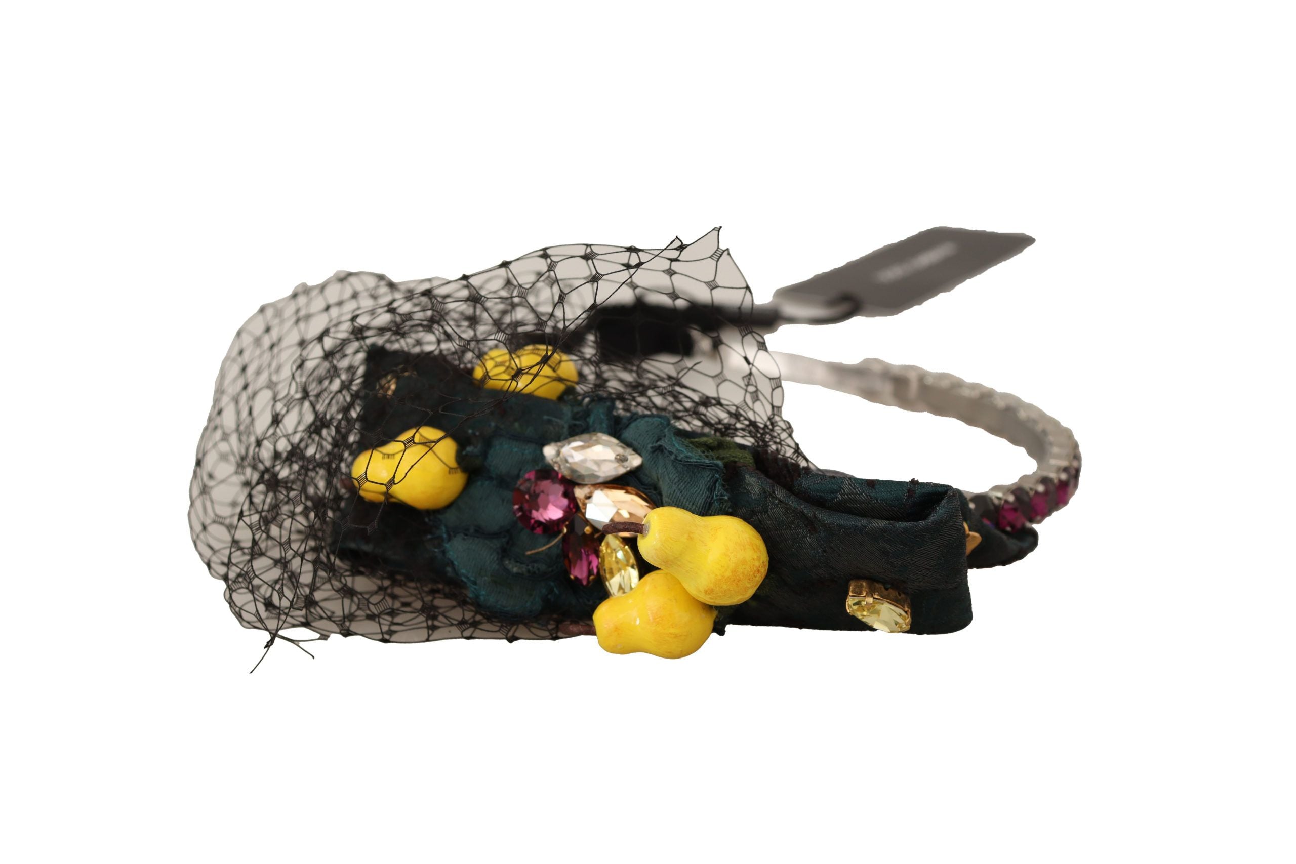 Dolce & Gabbana Purple Crystal Diadem Headband Lemons Sicily Tiara Dolce & Gabbana