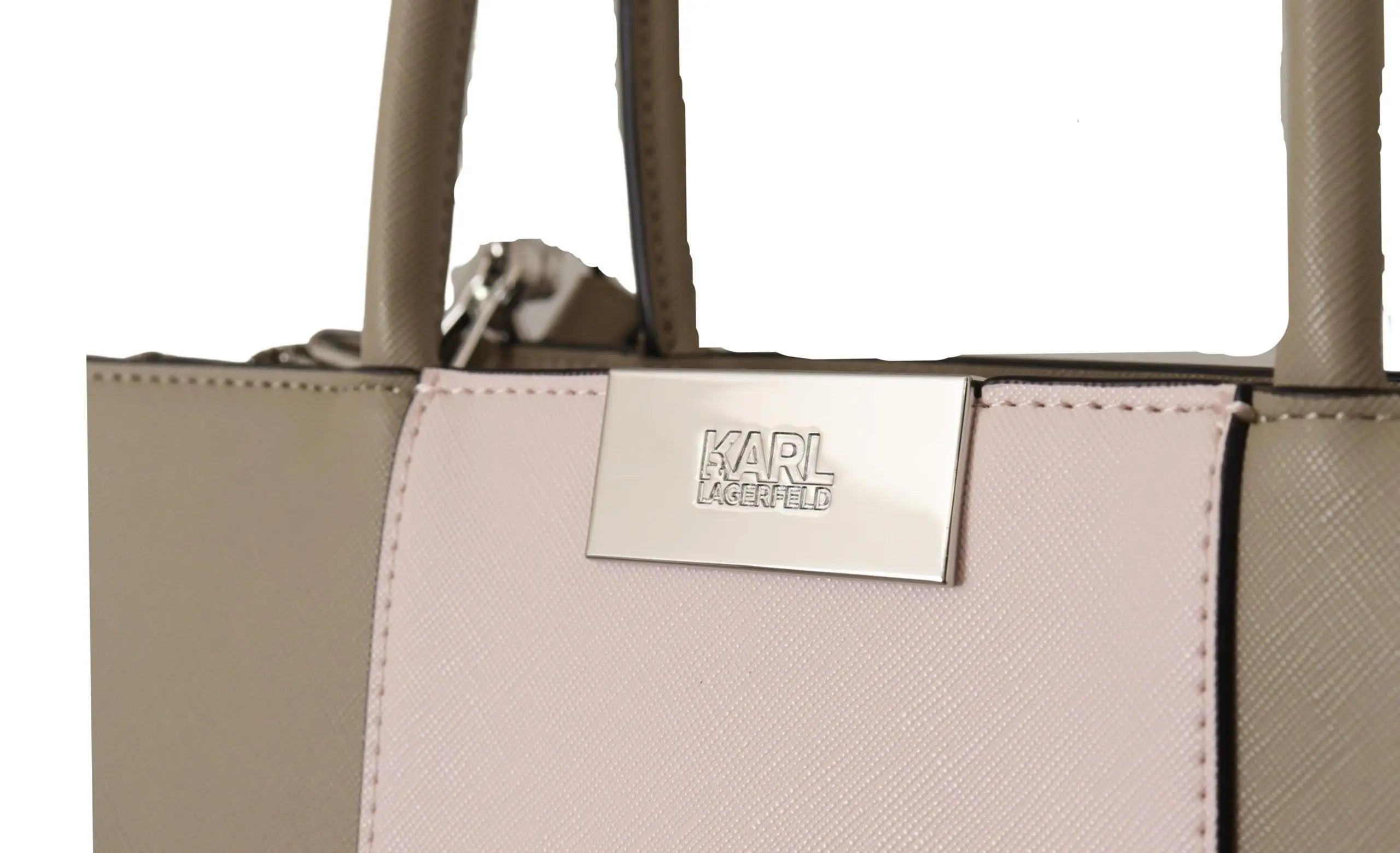 Karl Lagerfeld Sage Green Polyurethane Tote Shoulder Bag Karl Lagerfeld