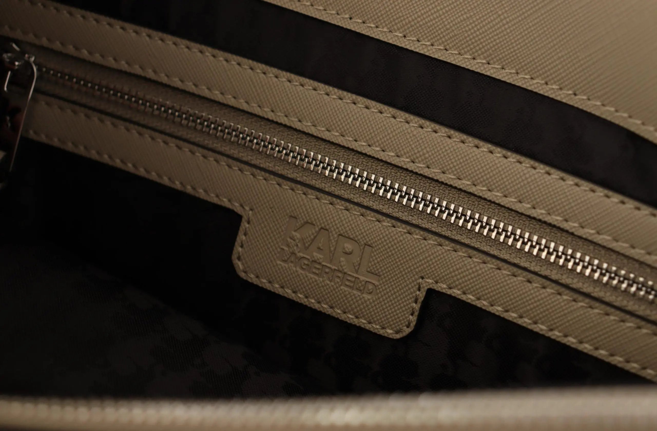 Karl Lagerfeld Sage Green Polyurethane Tote Shoulder Bag Karl Lagerfeld