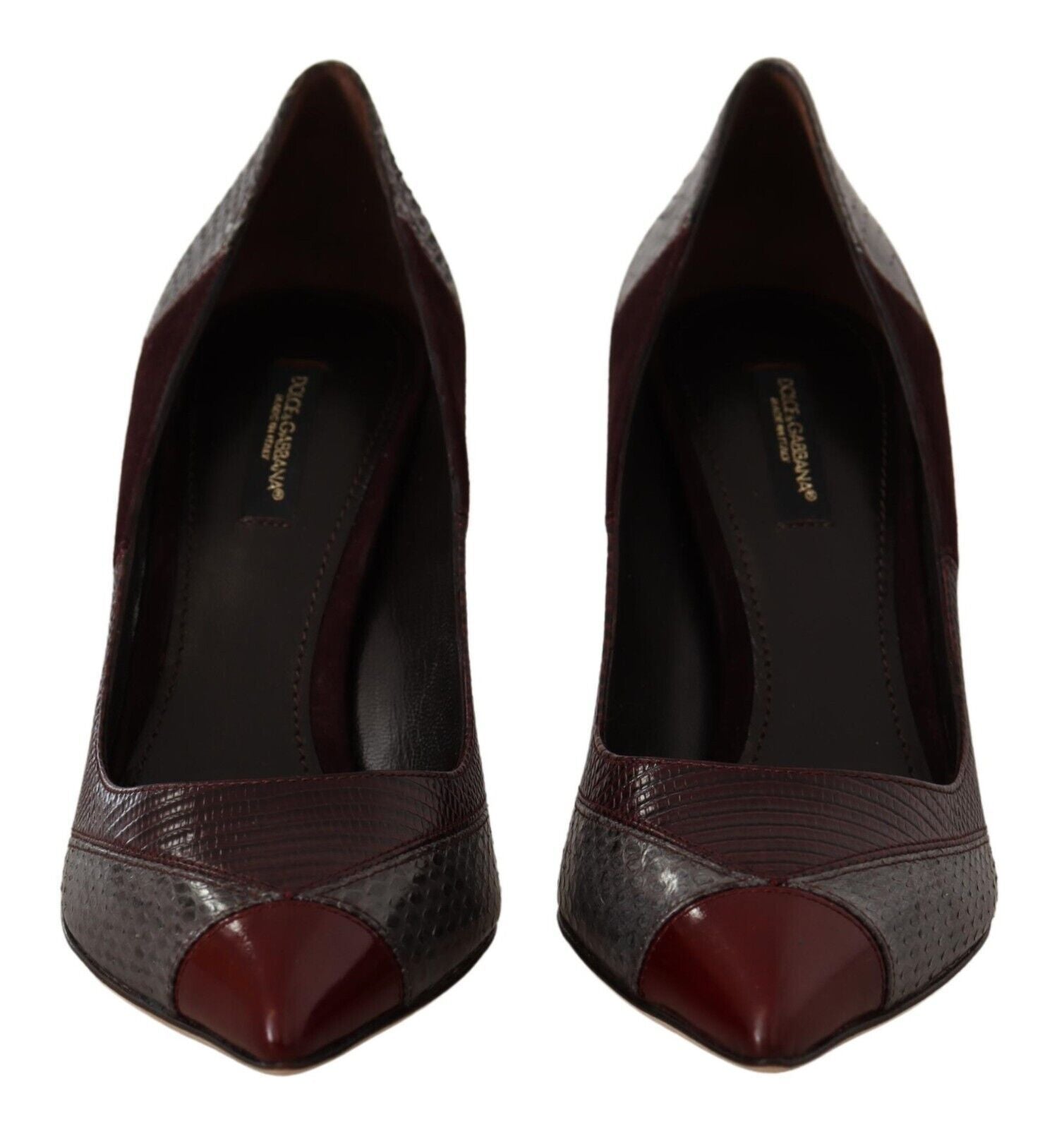 Dolce & Gabbana Multicolor Exotic Leather Heels Pumps Shoes Dolce & Gabbana