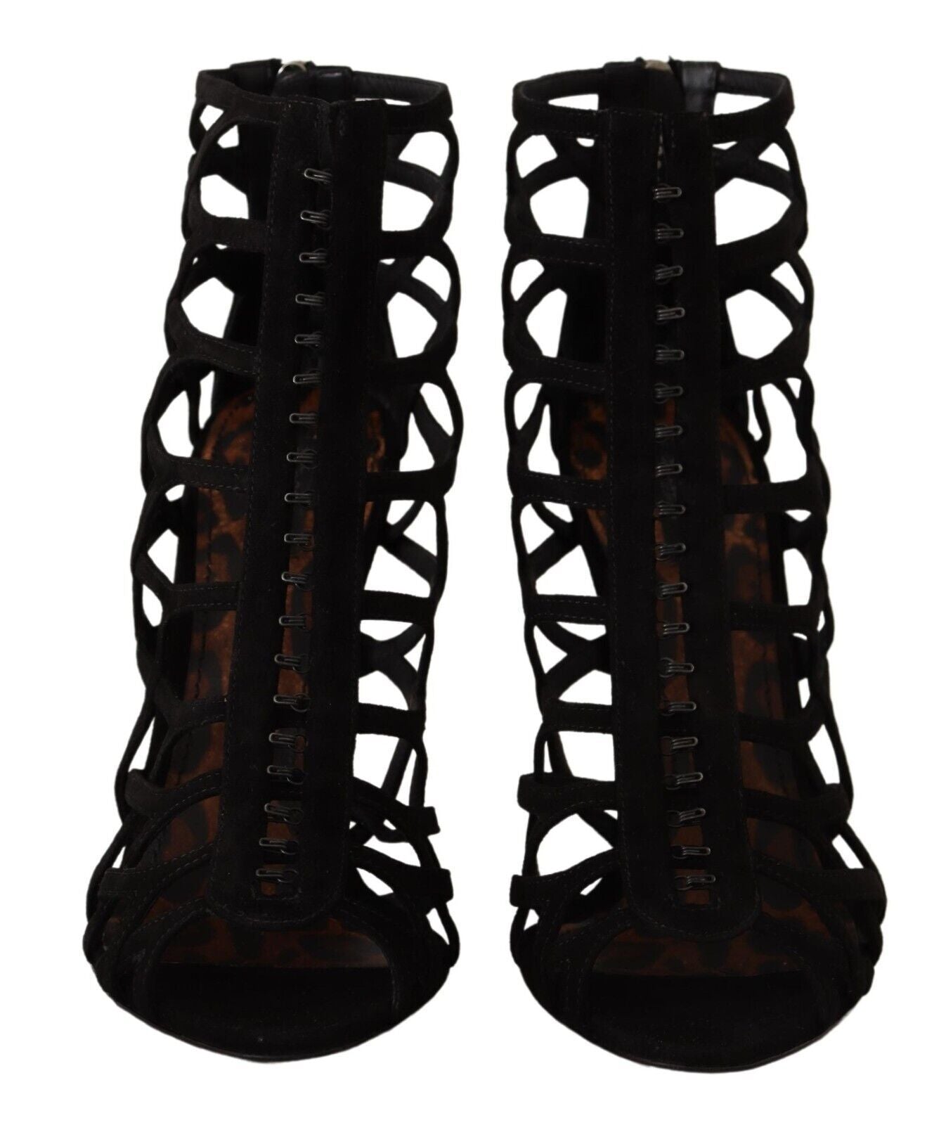 Dolce & Gabbana Black Suede Stiletto Heels Bette Sandals Shoes Dolce & Gabbana