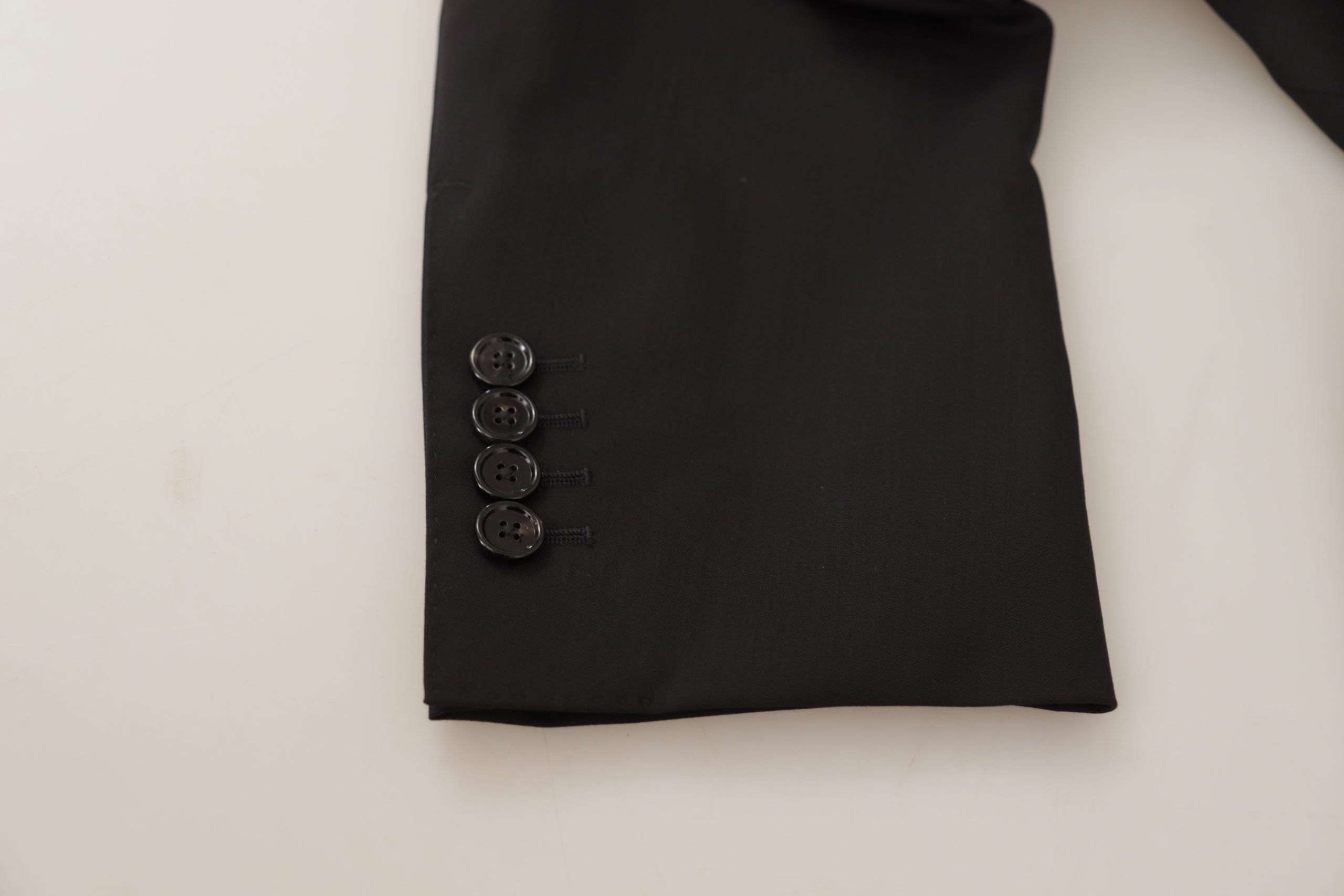 Dolce & Gabbana Black Single Breasted Jacket MARTINI Blazer Dolce & Gabbana
