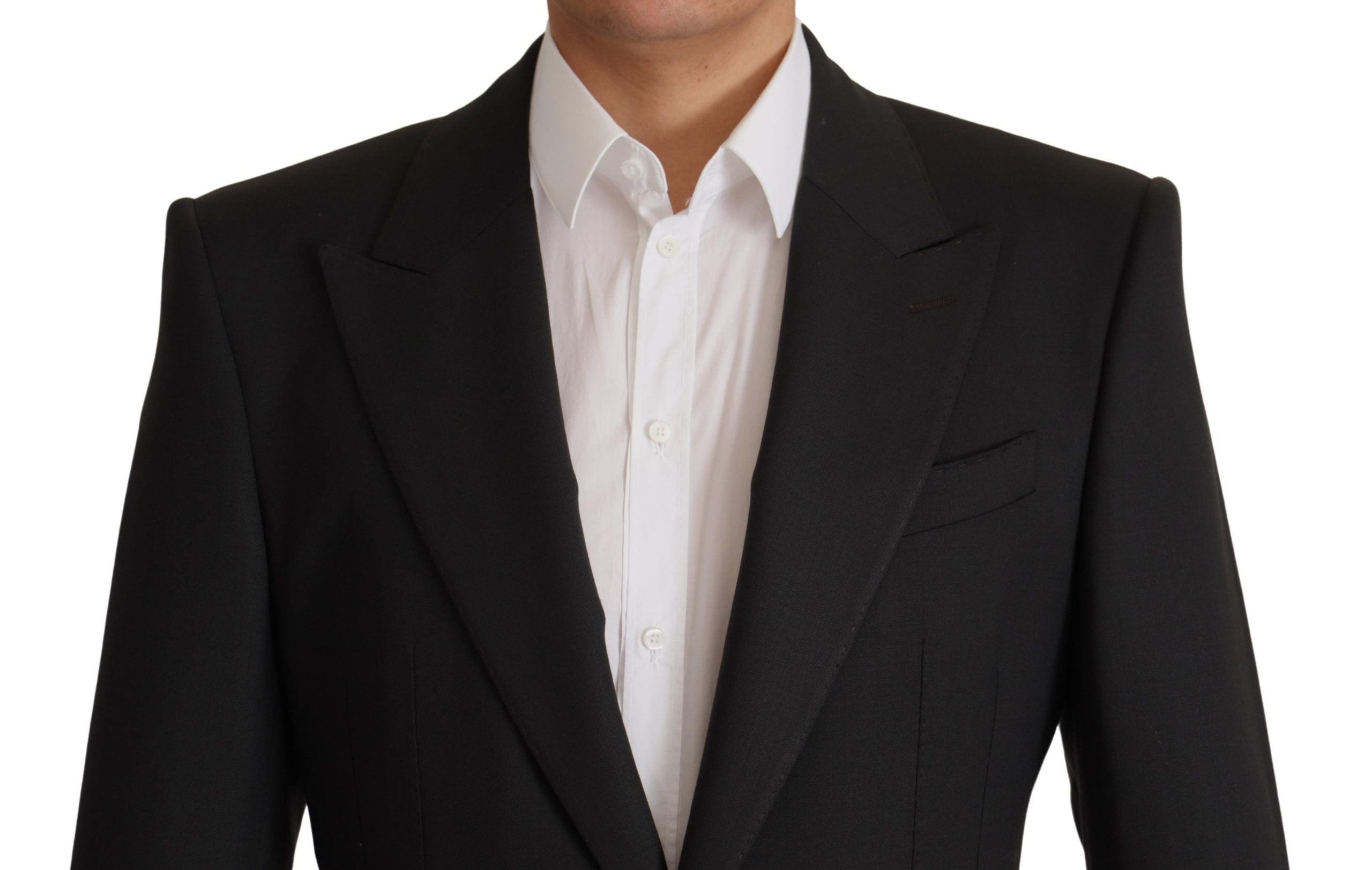 Dolce & Gabbana Black Wool Single Breasted Blazer v Dolce & Gabbana
