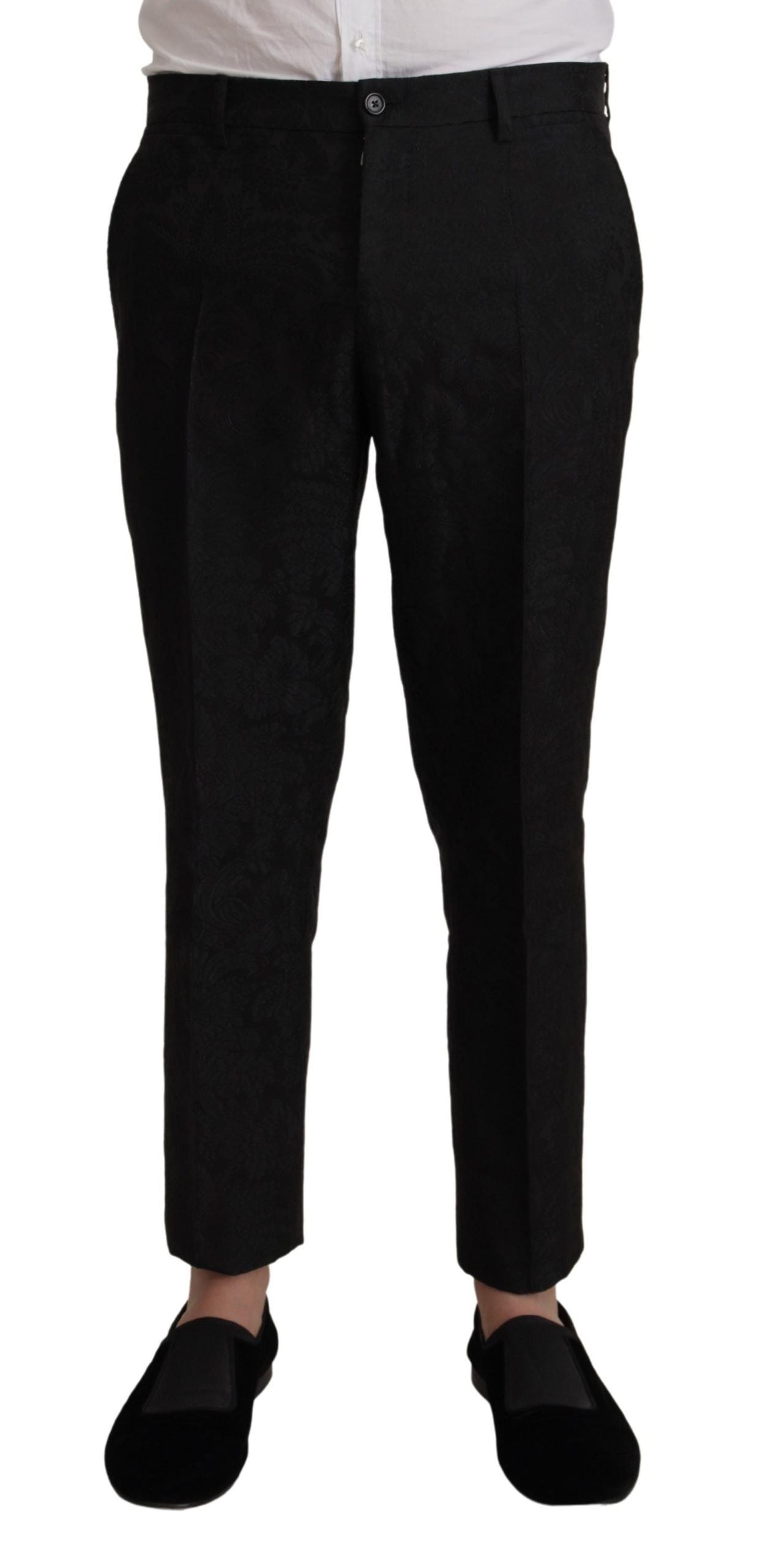 Dolce & Gabbana Black Polyester Formal 2 Piece MARTINI Suit Dolce & Gabbana