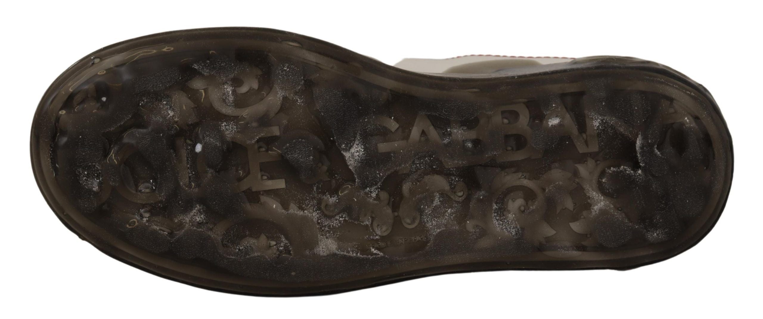 Dolce & Gabbana White Leather Shoes Womens Logo Portofino Sneakers Dolce & Gabbana