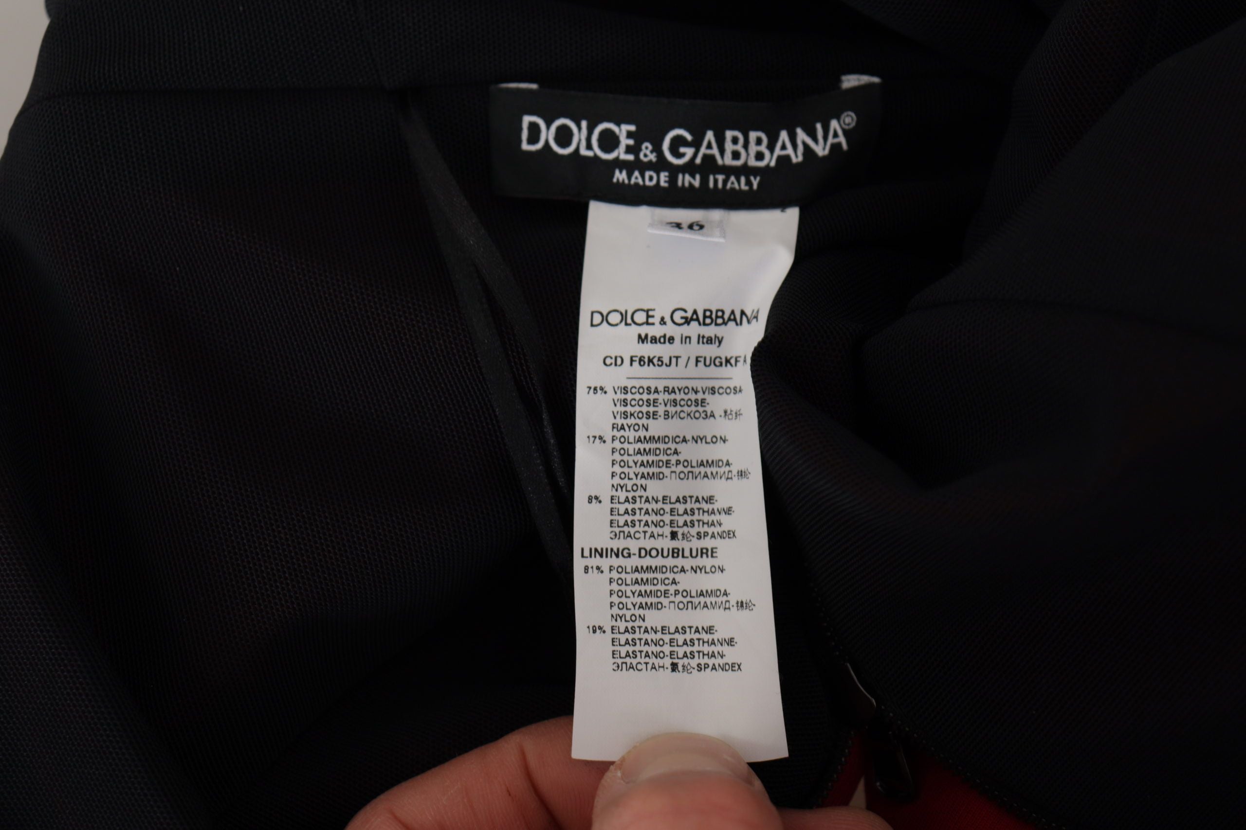 Dolce & Gabbana Red Sweetheart Neck Bodycon Midi Dress Dolce & Gabbana