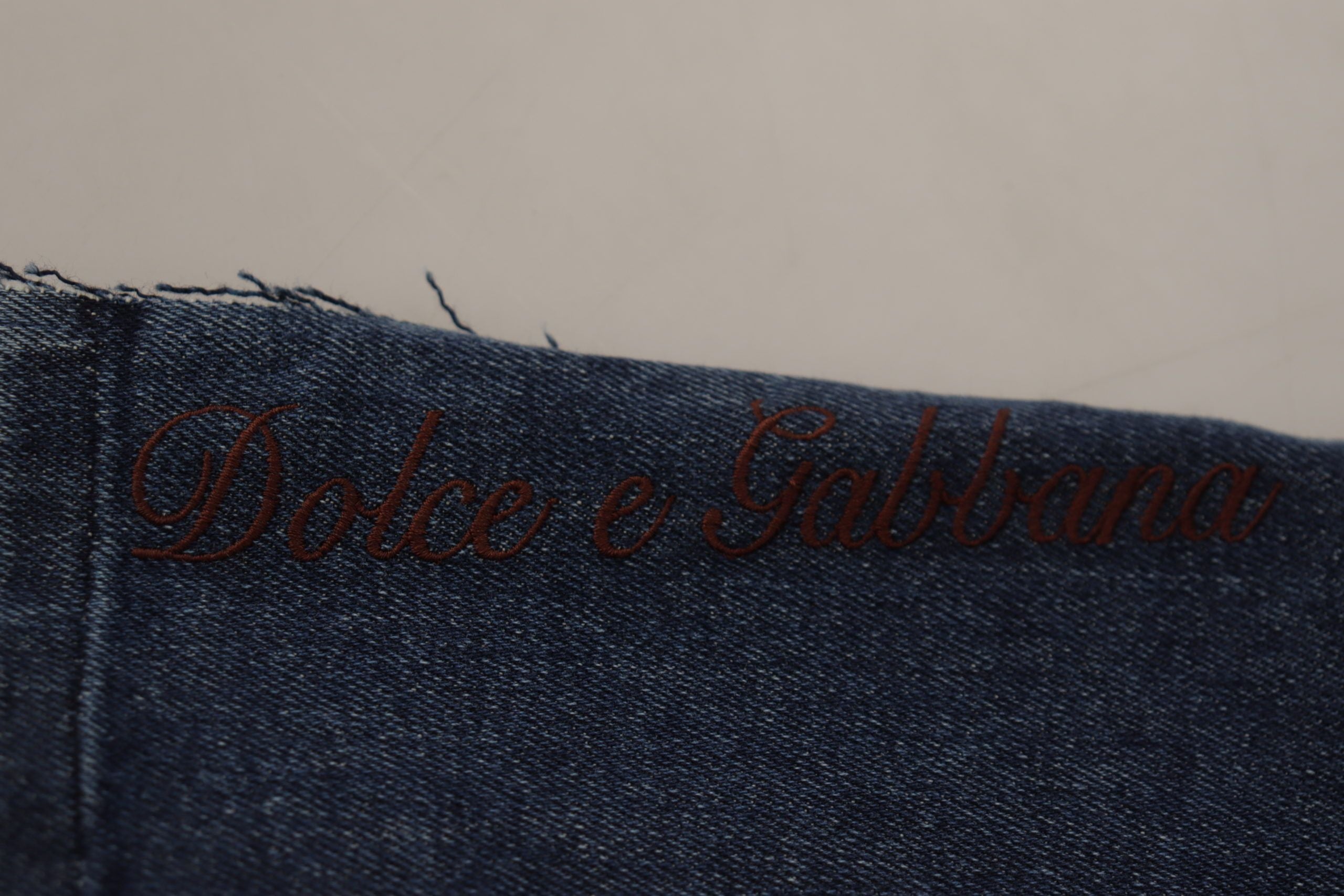 Dolce & Gabbana Multicolor Patchwork DG Fashion Wide Leg Denim Pant Dolce & Gabbana
