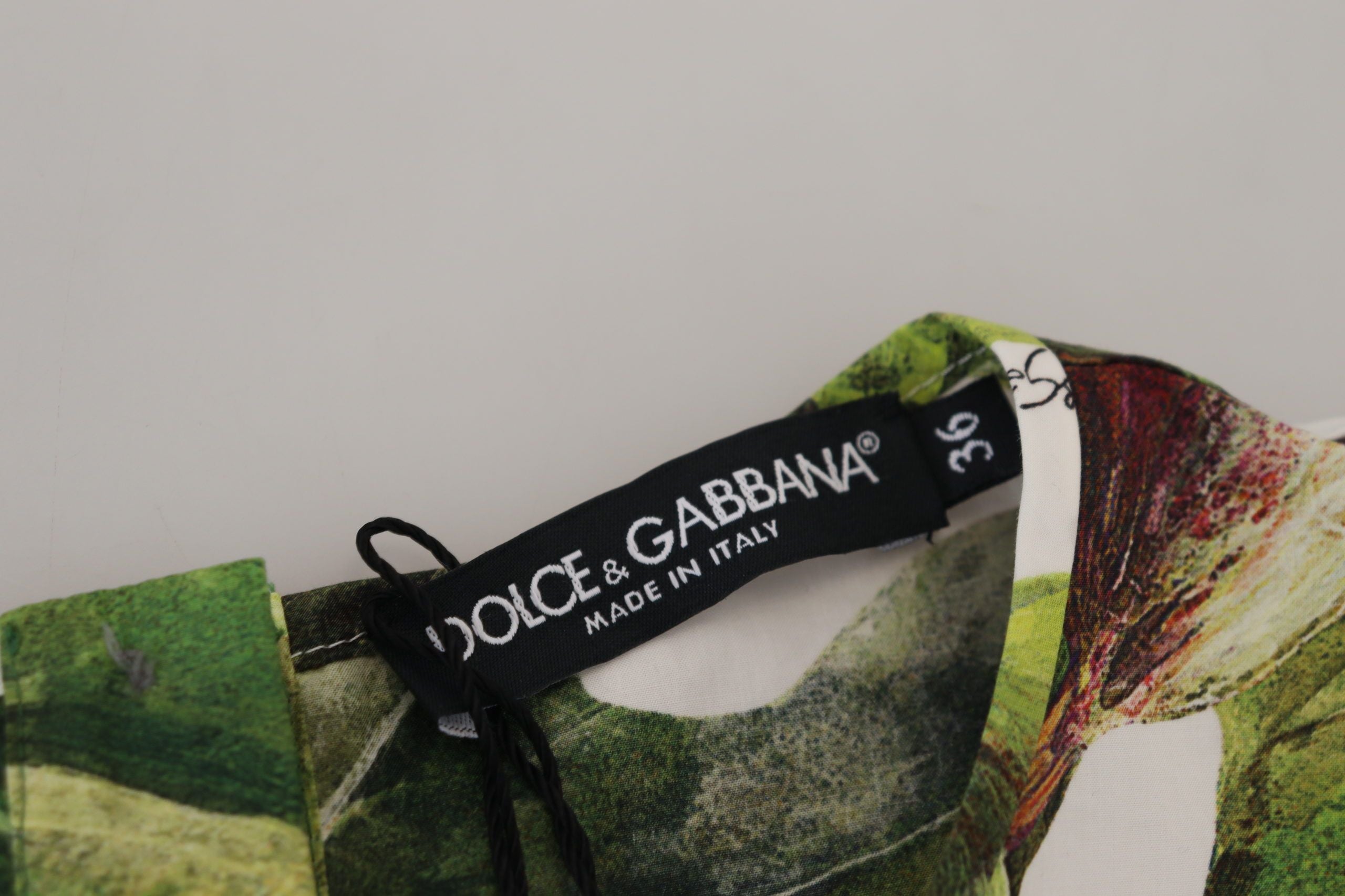 Dolce & Gabbana Crew-neck Cotton Top Blouse Fruit T-shirt Dolce & Gabbana