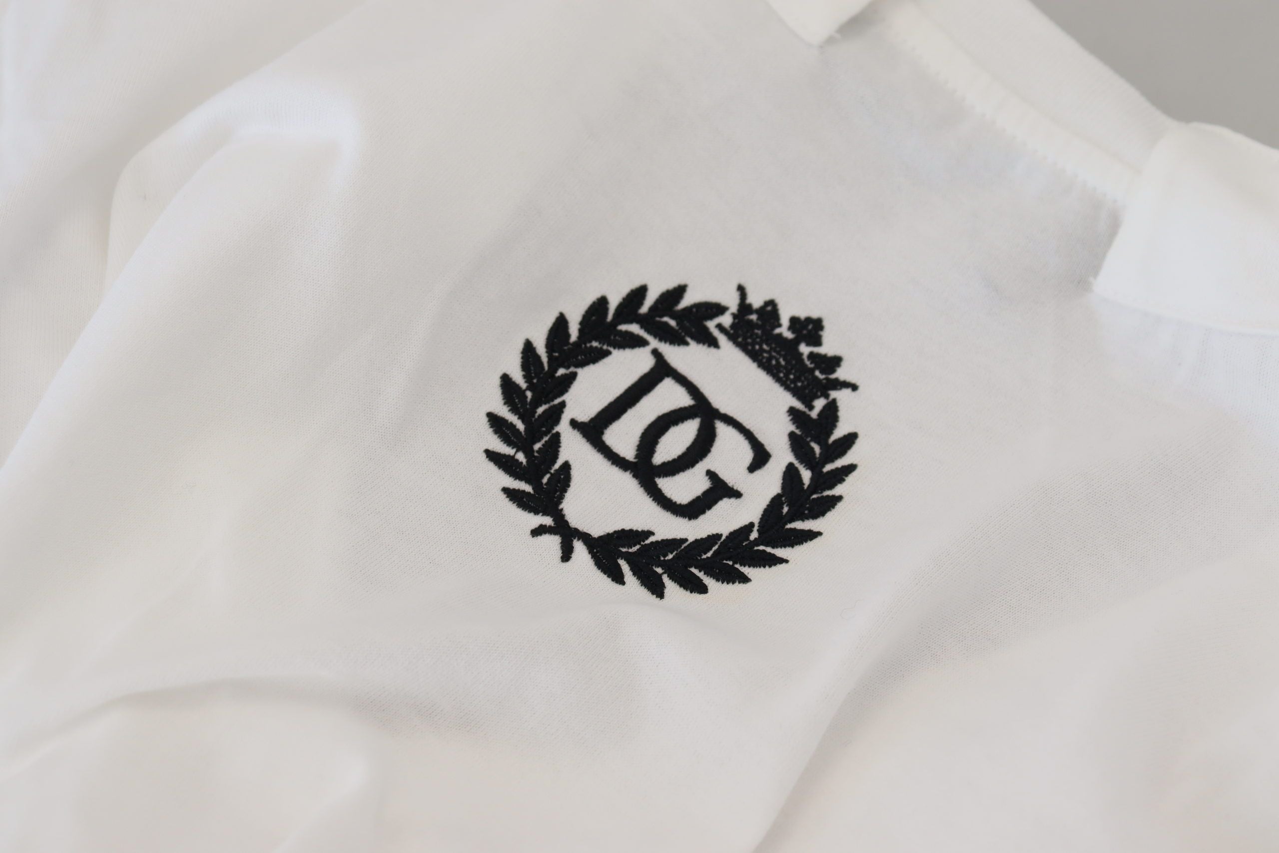 Dolce & Gabbana White Short Sleeve V-neck Cotton Top Blouse T-shirt Dolce & Gabbana