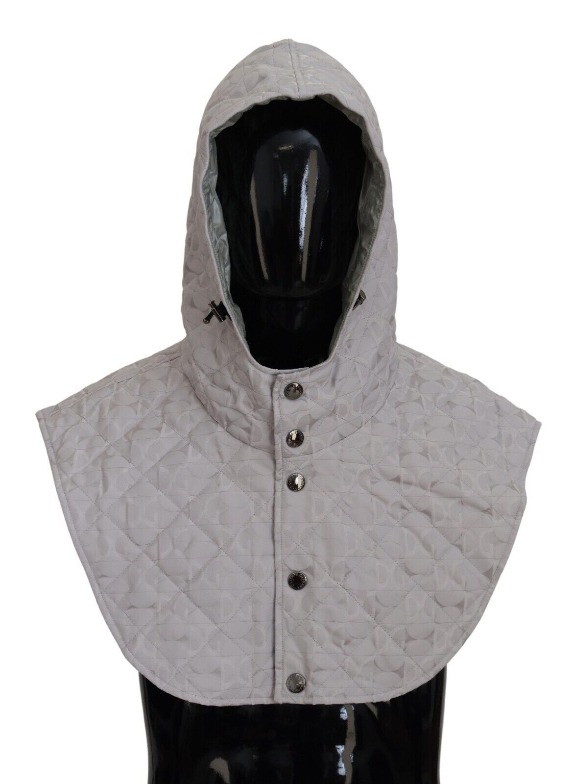 Dolce & Gabbana White Quilted Whole Head Wrap One Size Nylon Hat Dolce & Gabbana