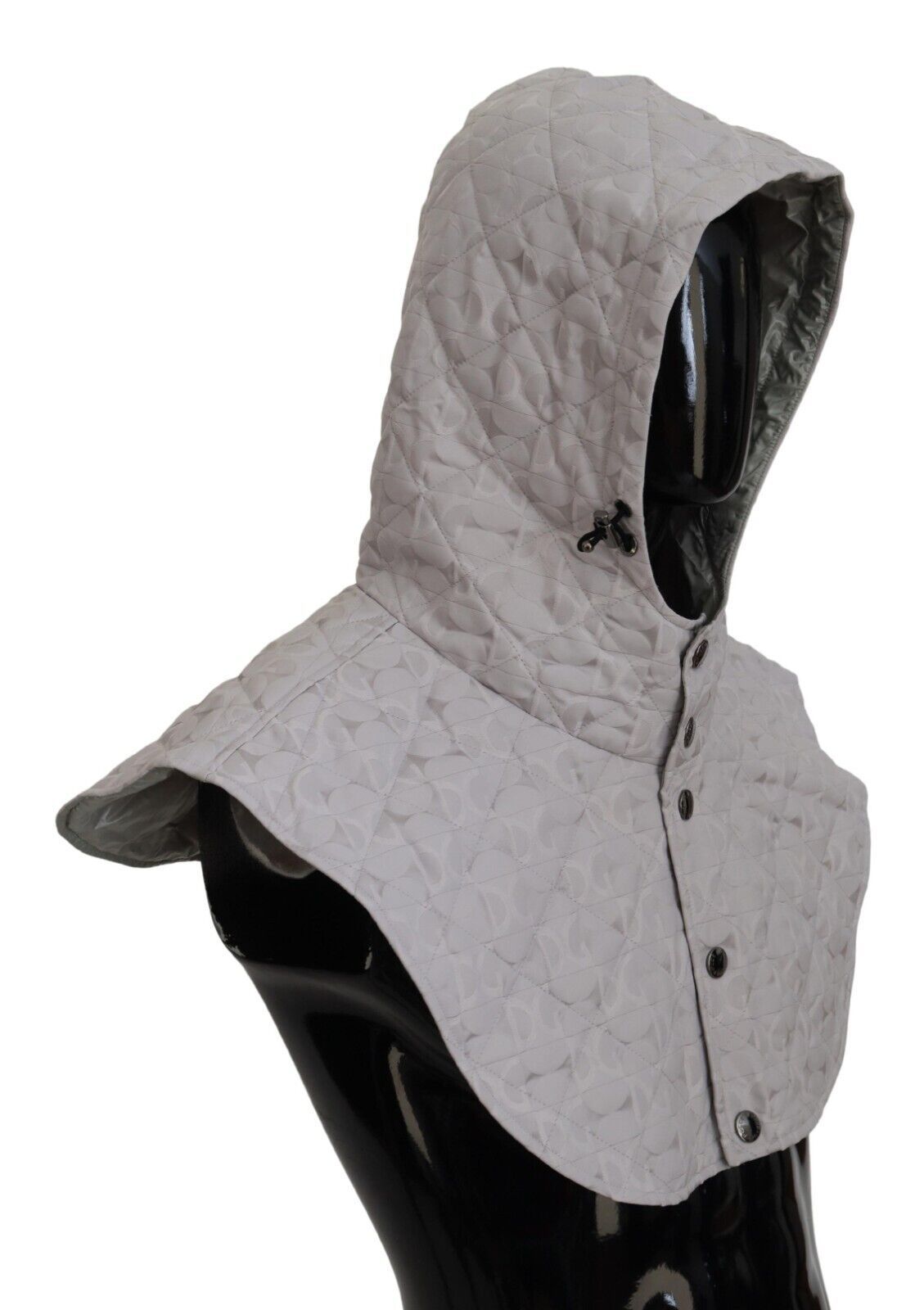 Dolce & Gabbana White Quilted Whole Head Wrap One Size Nylon Hat Dolce & Gabbana