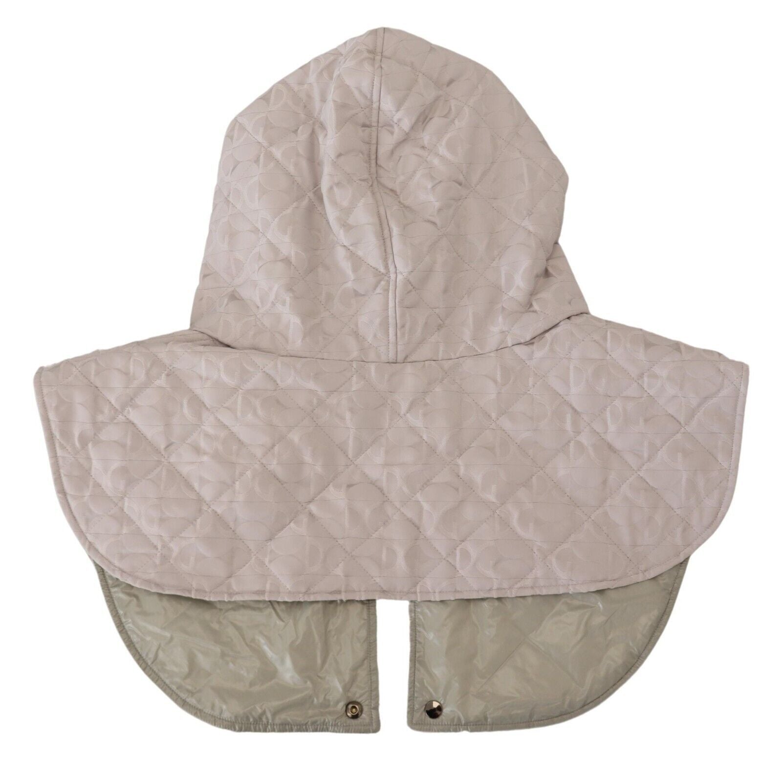 Dolce & Gabbana White Quilted Whole Head Wrap One Size Nylon Hat Dolce & Gabbana