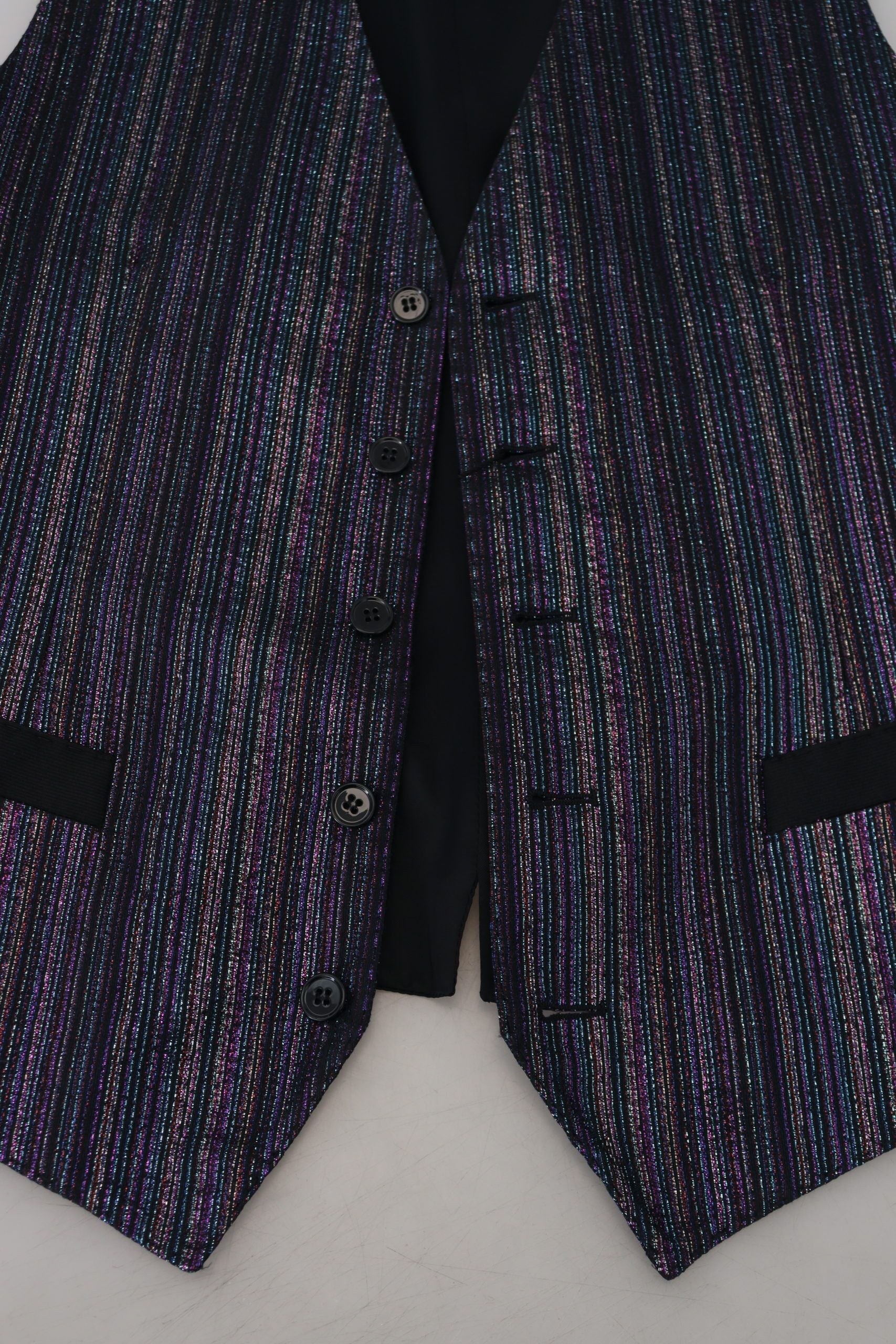 Dolce & Gabbana Multicolor Polyester Waistcoat Dress Formal Vest Dolce & Gabbana