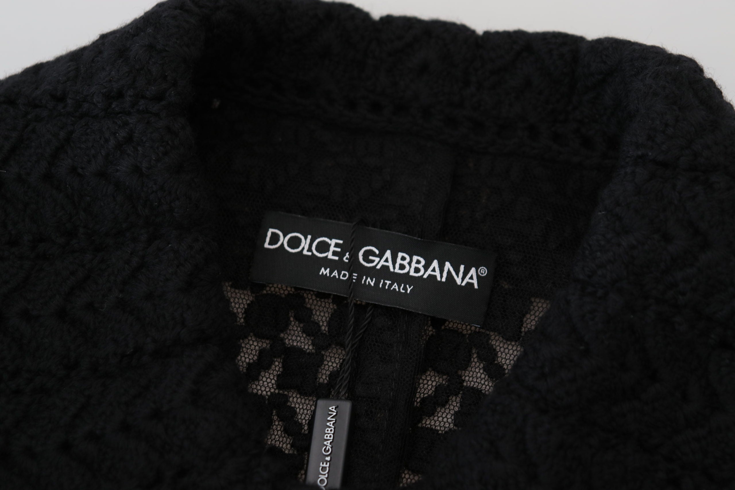 Dolce & Gabbana Black Button Down Long Blazer Cotton Jacket Dolce & Gabbana